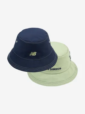 New Balance Boys Reversible Bucket Hat in Navy