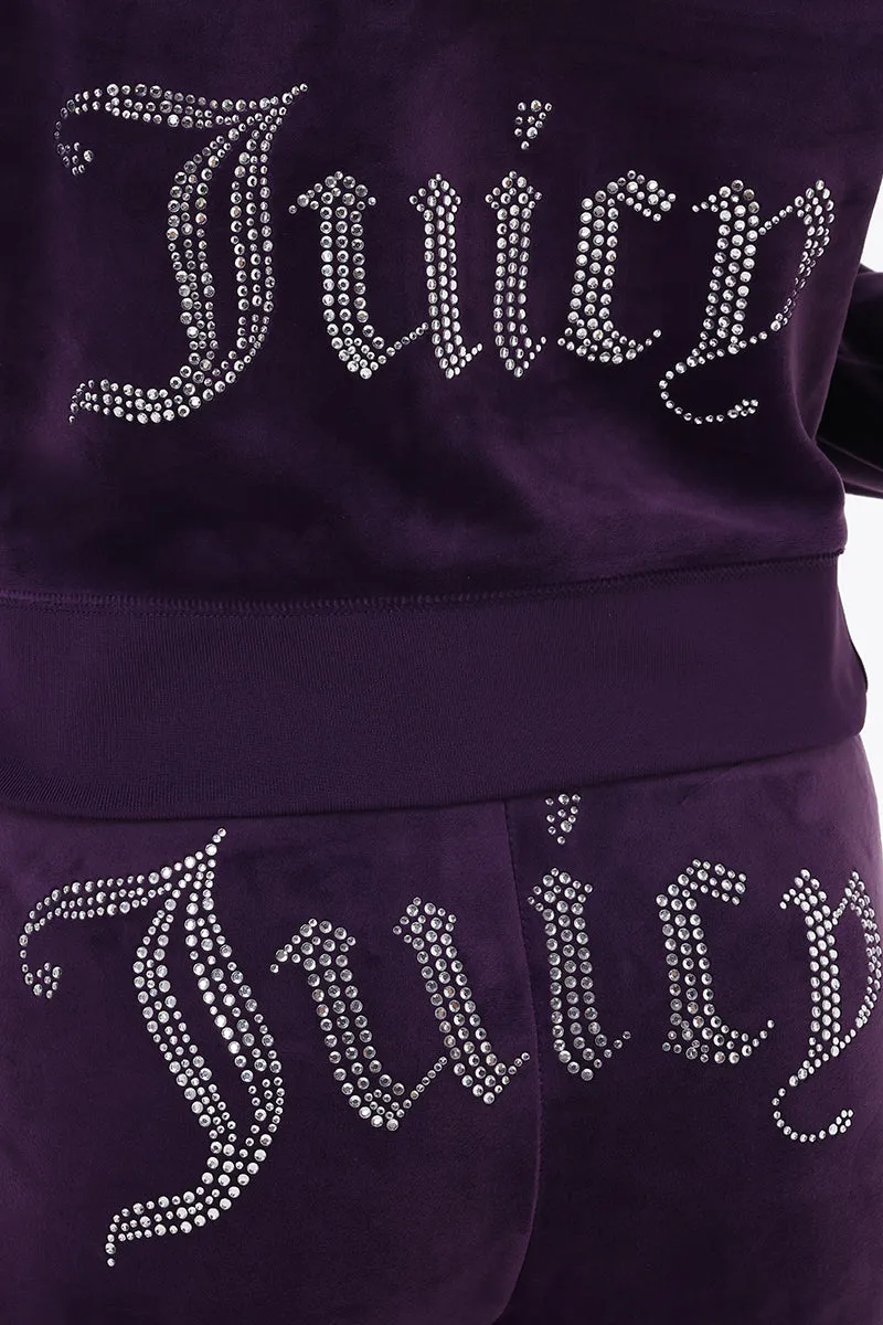 OG Big Bling Velour Hoodie Juicy Couture