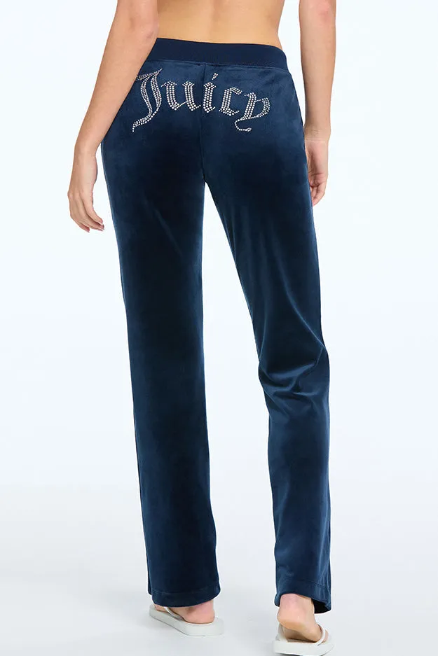OG Big Bling Velour Track PantsREJUICED Juicy Couture