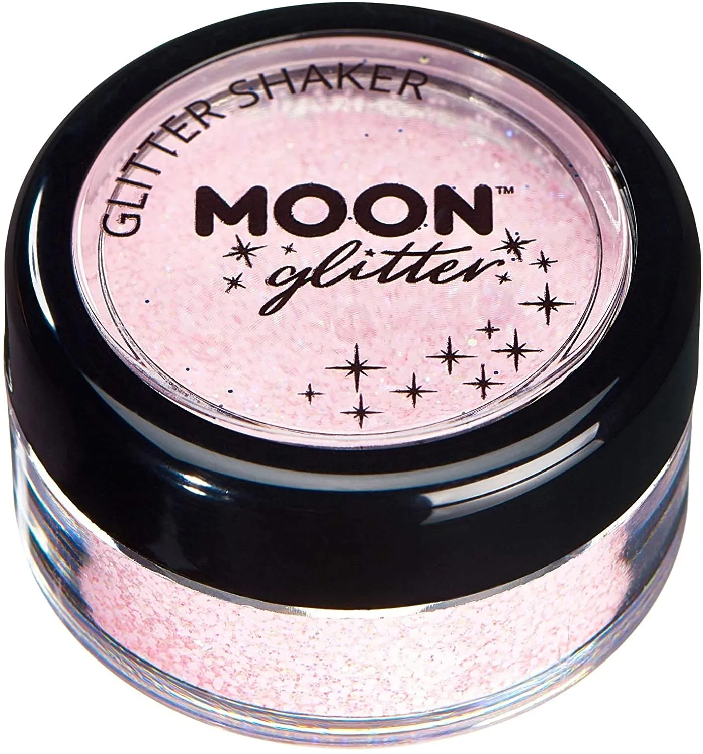 Pastel Glitter Shakers by Moon Glitter - Baby Pink - Cosmetic Festival Makeup Glitter for Face, Body, Nails, Hair, Lips - 5g