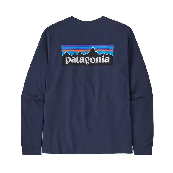 Patagonia Men's Long Sleeve P-6 Logo Responsibili-Tee Shirt