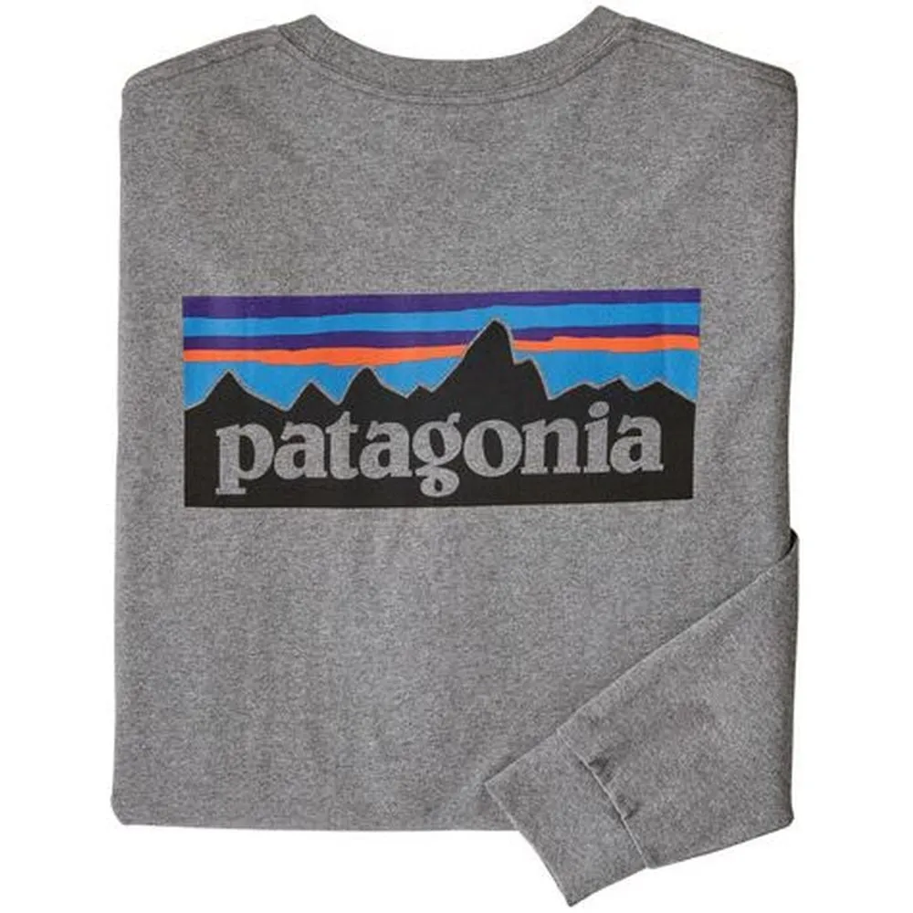 Patagonia Men's Long Sleeve P-6 Logo Responsibili-Tee Shirt