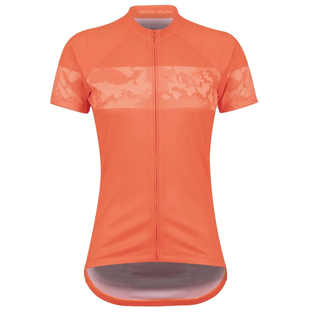 Pearl Izumi Classic Women's Cycling Jersey (Fiery Coral Fountain)