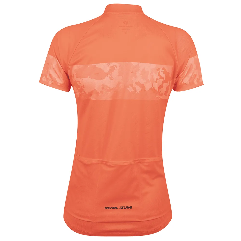 Pearl Izumi Classic Women's Cycling Jersey (Fiery Coral Fountain)
