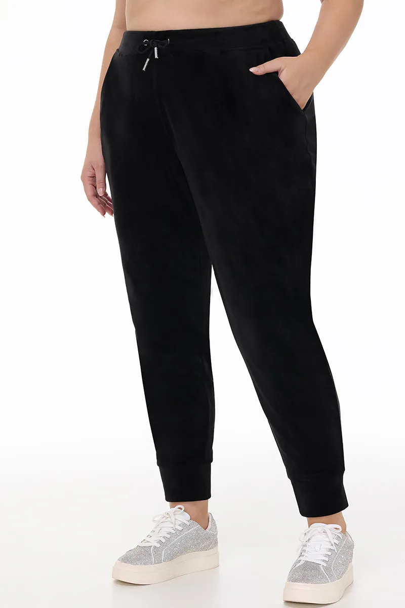 Plus-Size Big Bling Velour Jogger Juicy Couture