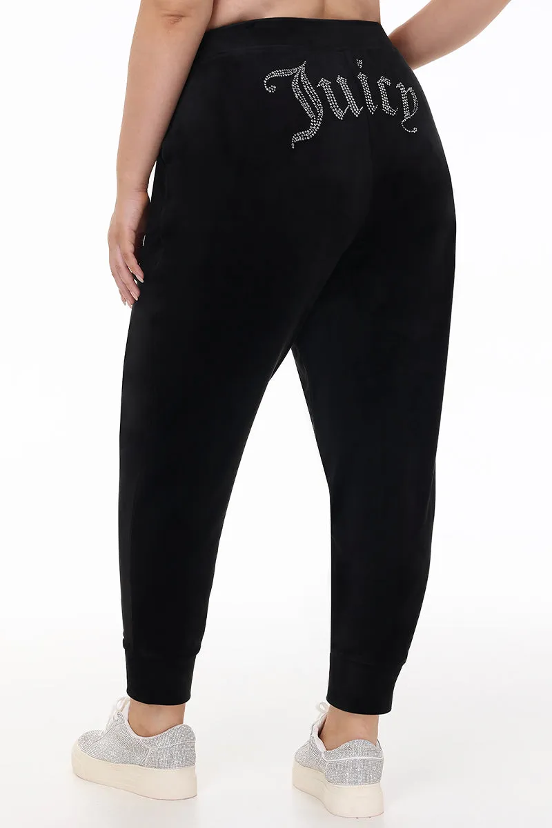Plus-Size Big Bling Velour Jogger Juicy Couture