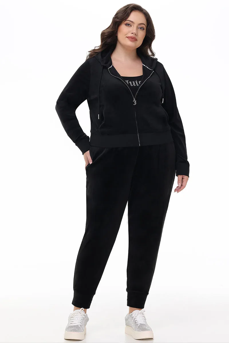 Plus-Size Big Bling Velour Jogger Juicy Couture