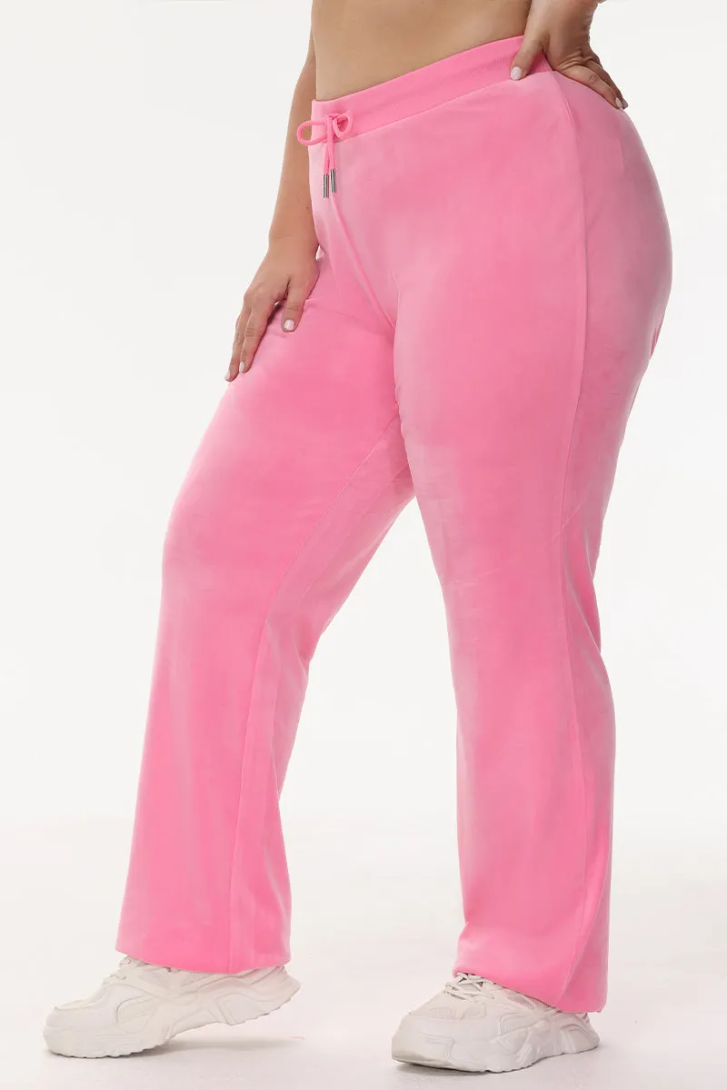 Plus-Size OG Big Bling Velour Track Pants Juicy Couture