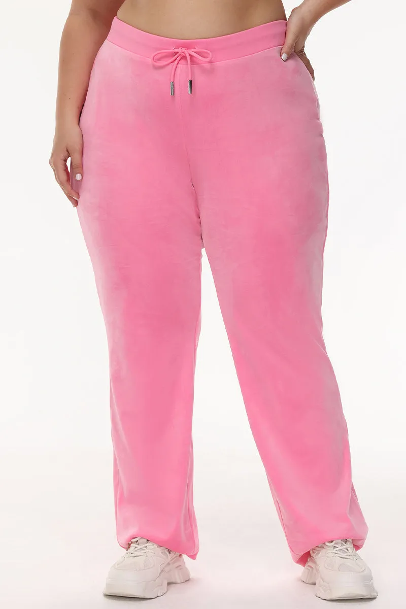 Plus-Size OG Big Bling Velour Track Pants Juicy Couture