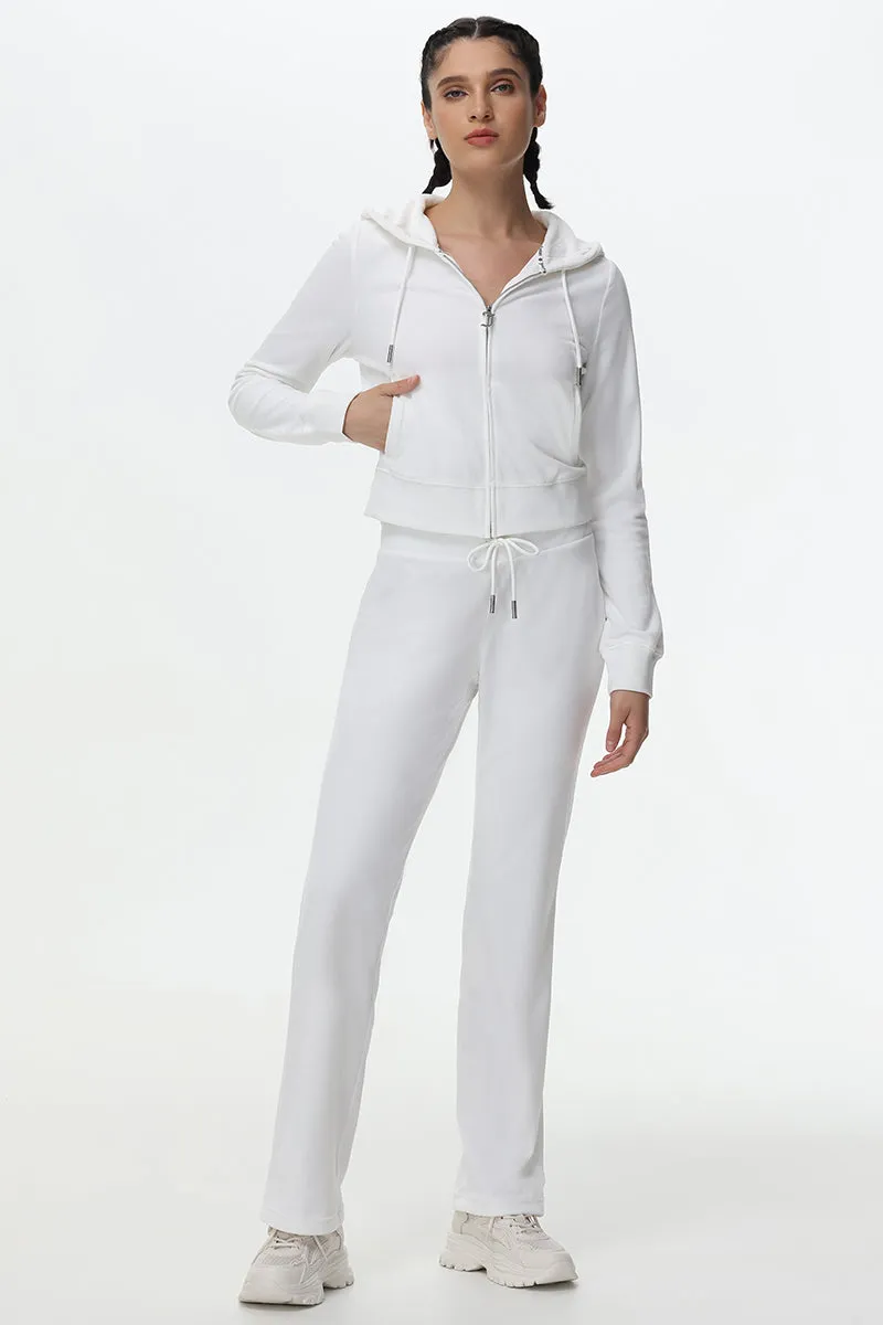 Plus-Size Technicolor Customizable Big Bling Velour Hoodie Juicy Couture