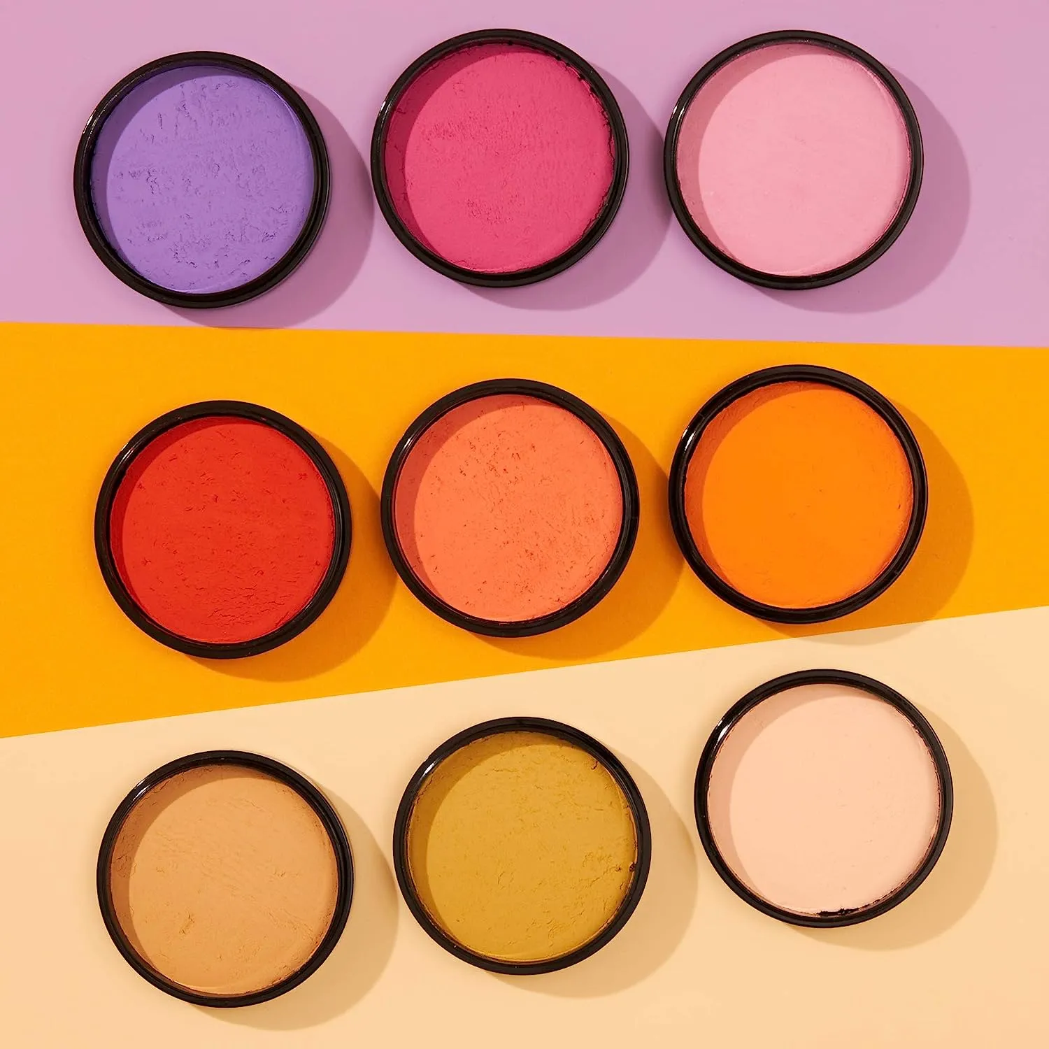 Pro Face & Body Paint Cake Pots by Moon Creations - Beige - Professional Water Based Face Paint Makeup for Adults, Kids - 36g