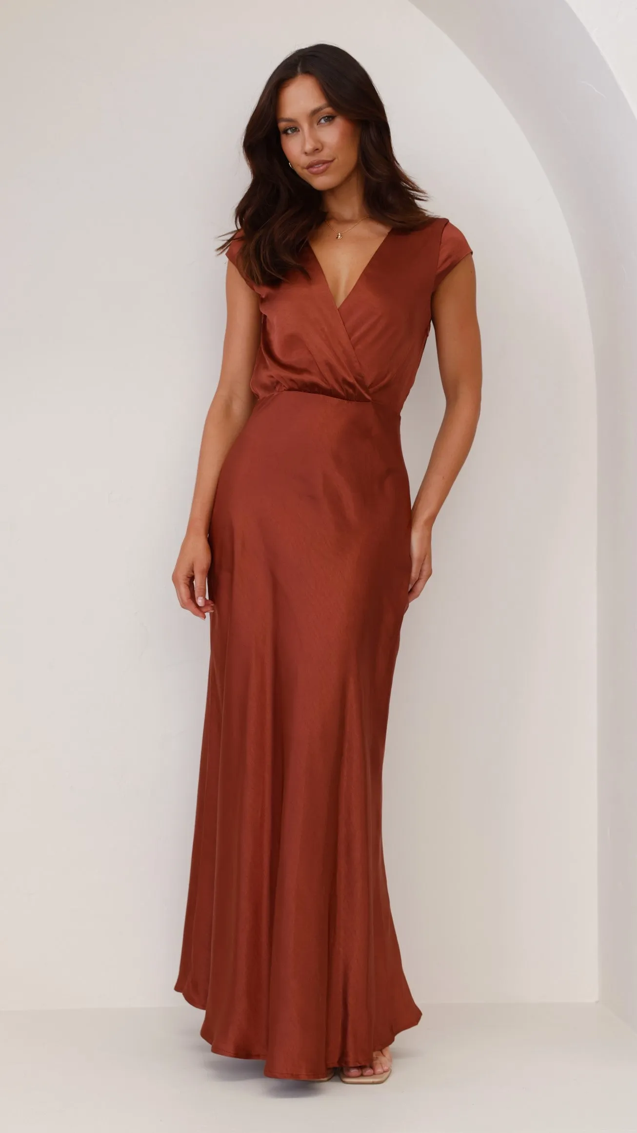 Selma Maxi Dress - Rust Billy J