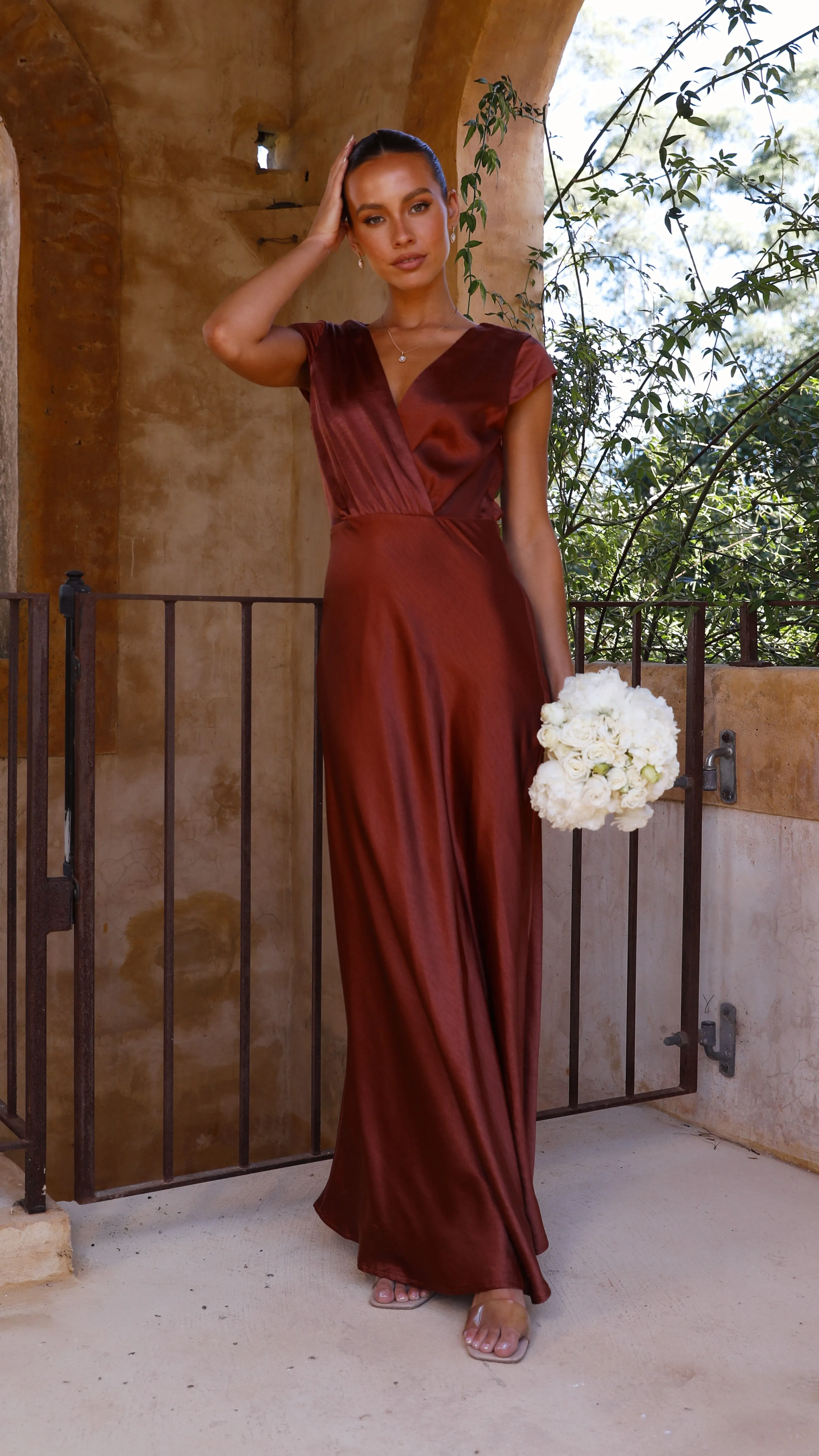 Selma Maxi Dress - Rust Billy J