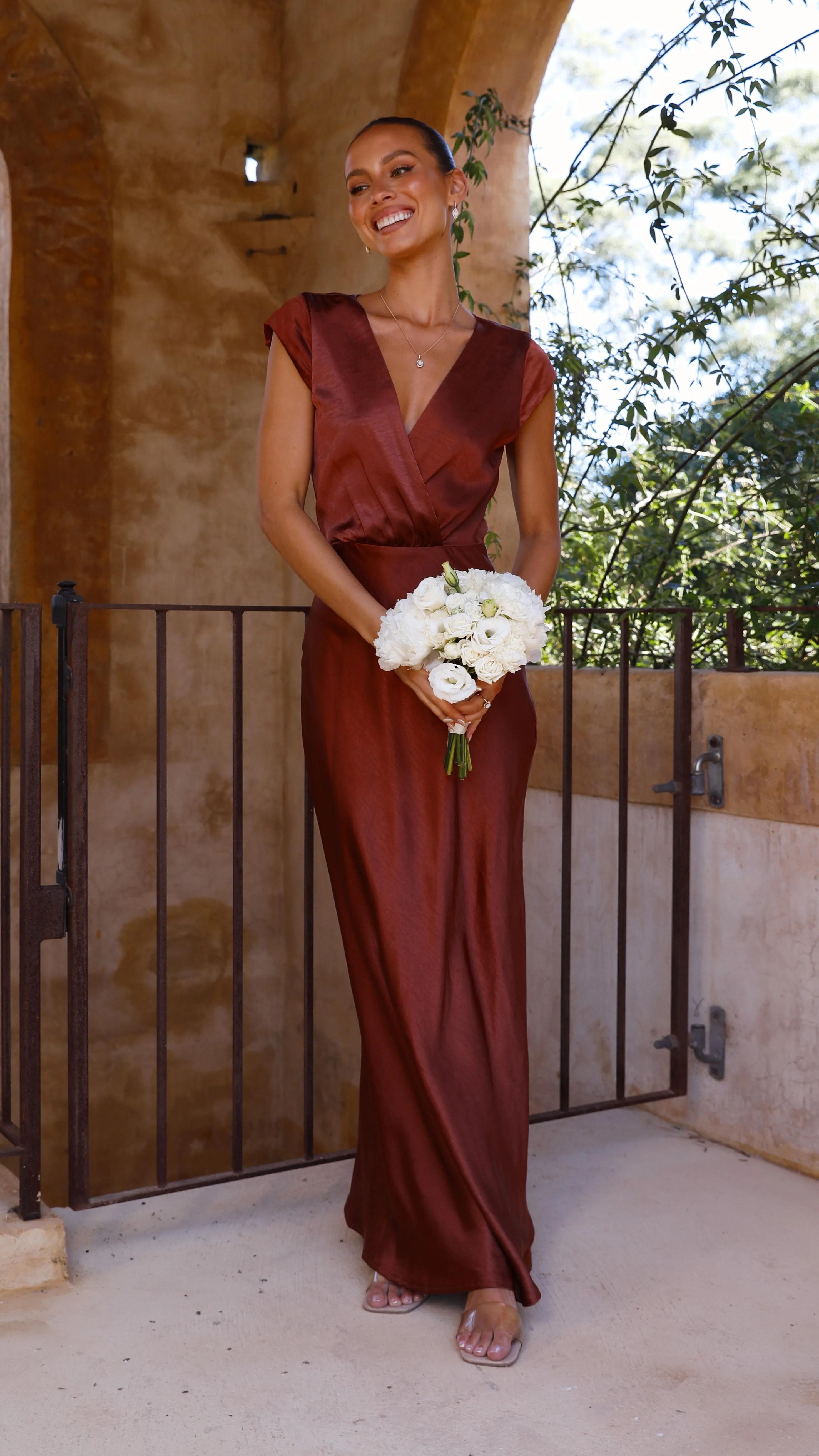 Selma Maxi Dress - Rust Billy J