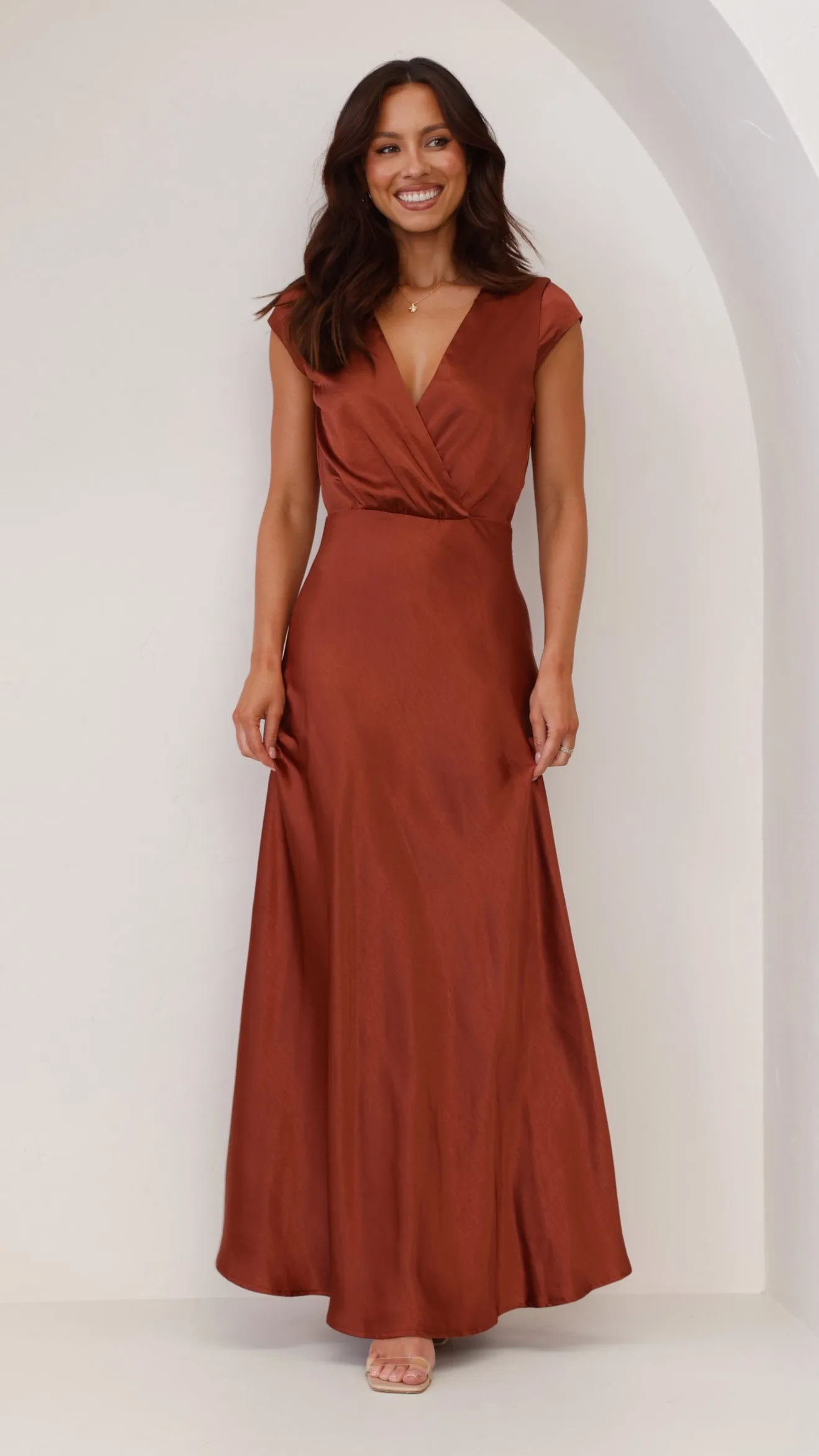 Selma Maxi Dress - Rust Billy J