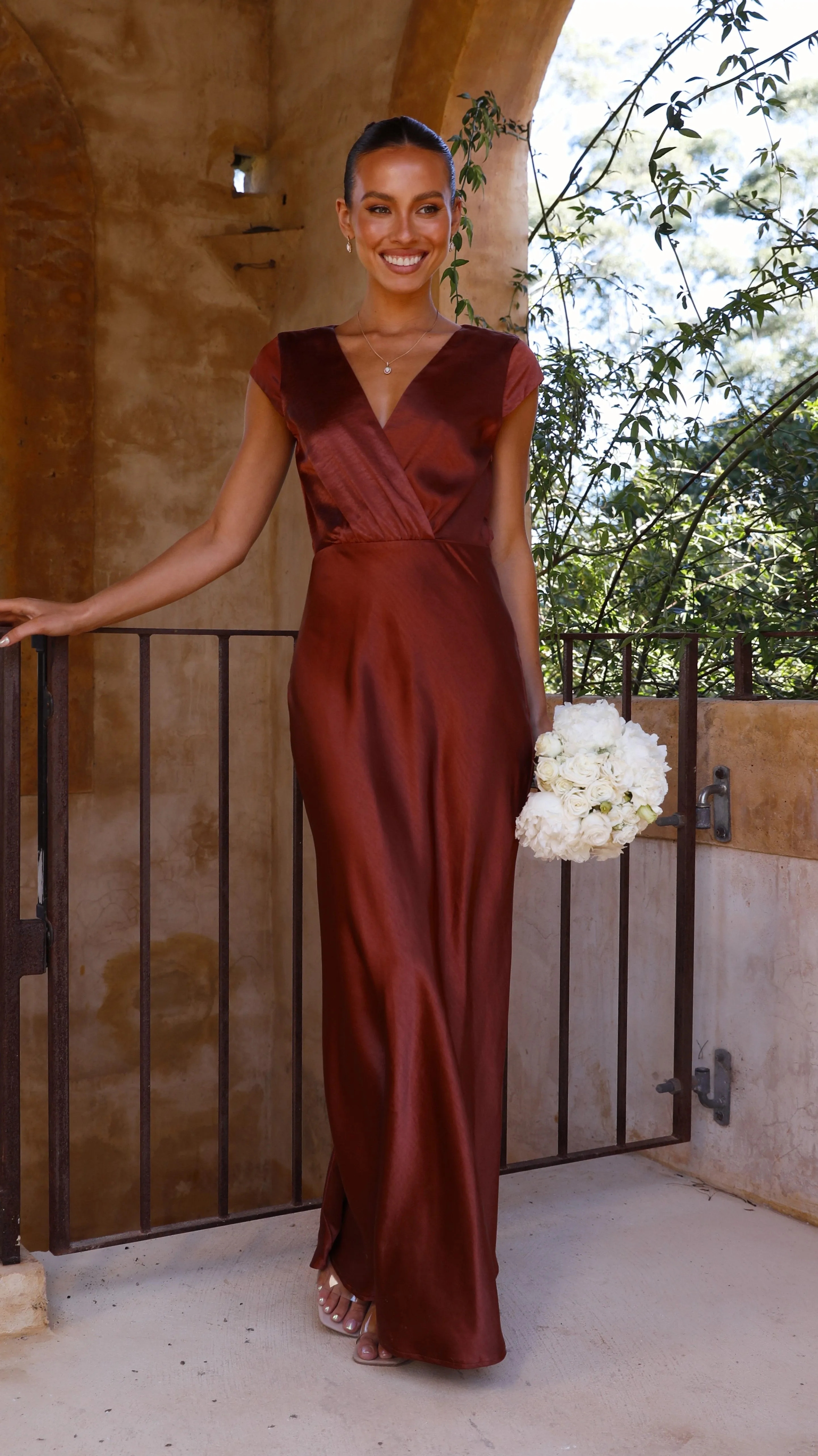 Selma Maxi Dress - Rust Billy J