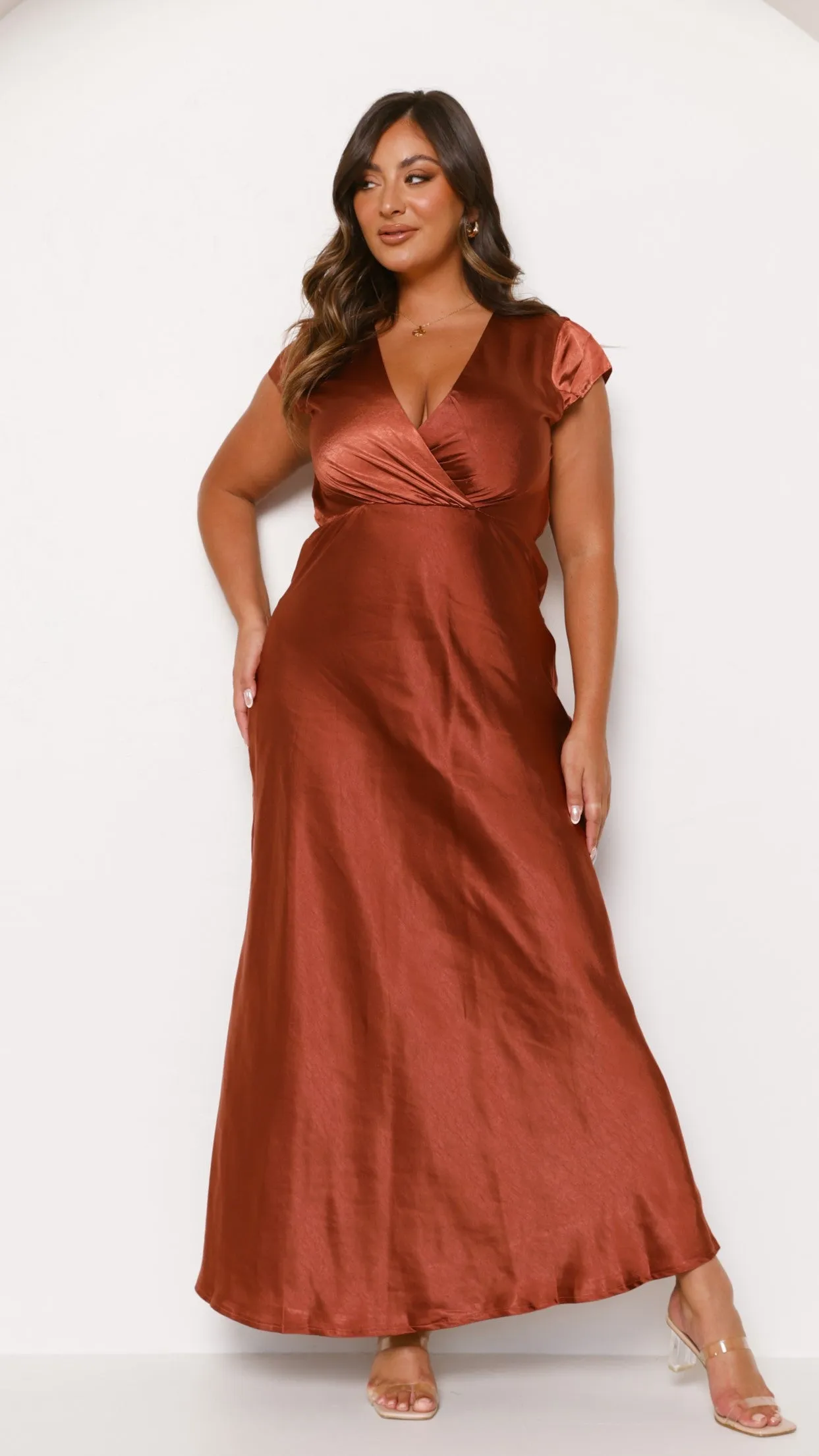 Selma Maxi Dress - Rust Billy J