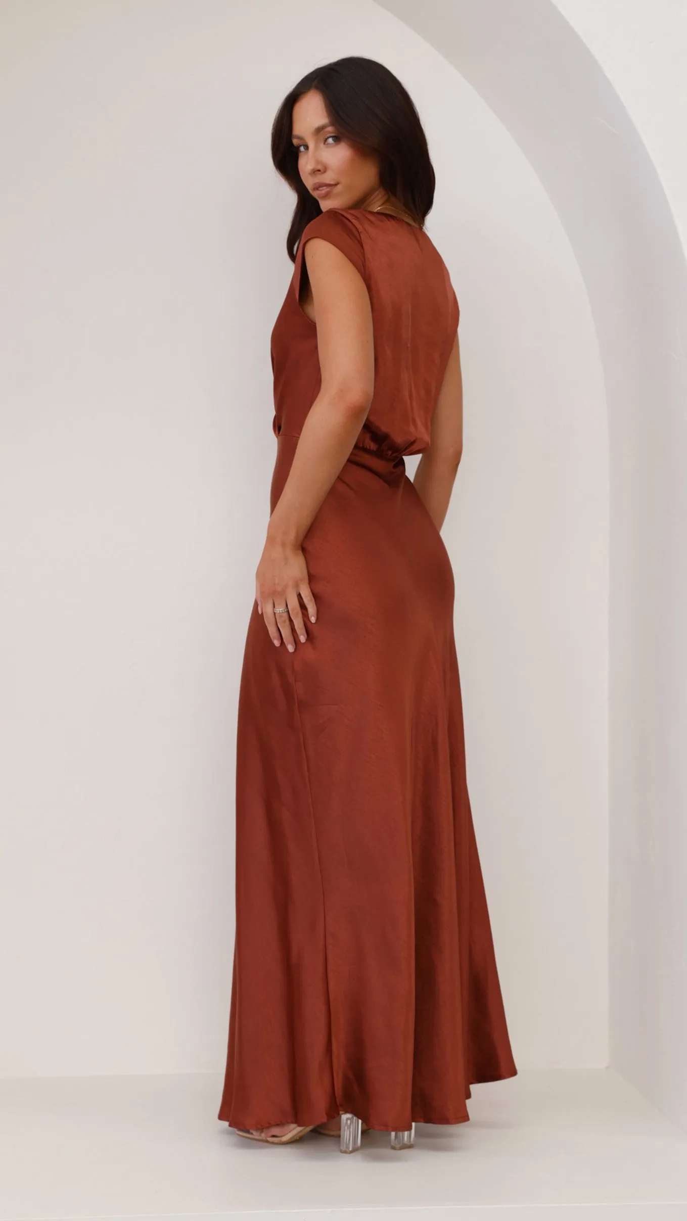 Selma Maxi Dress - Rust Billy J
