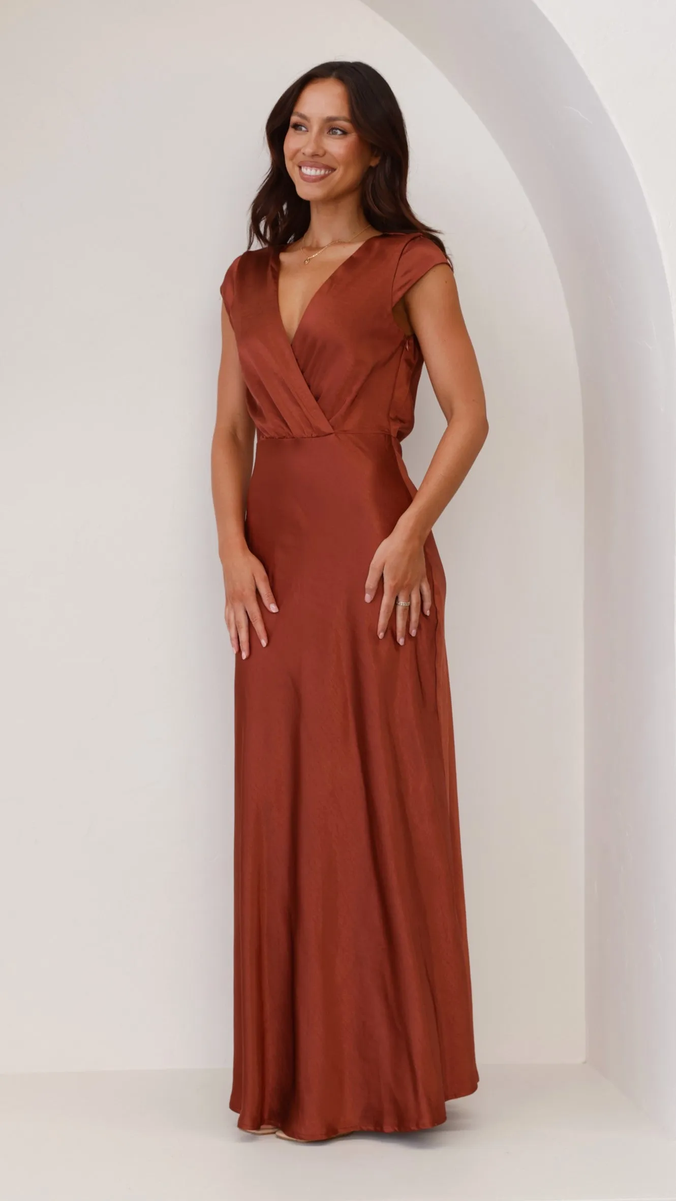 Selma Maxi Dress - Rust Billy J