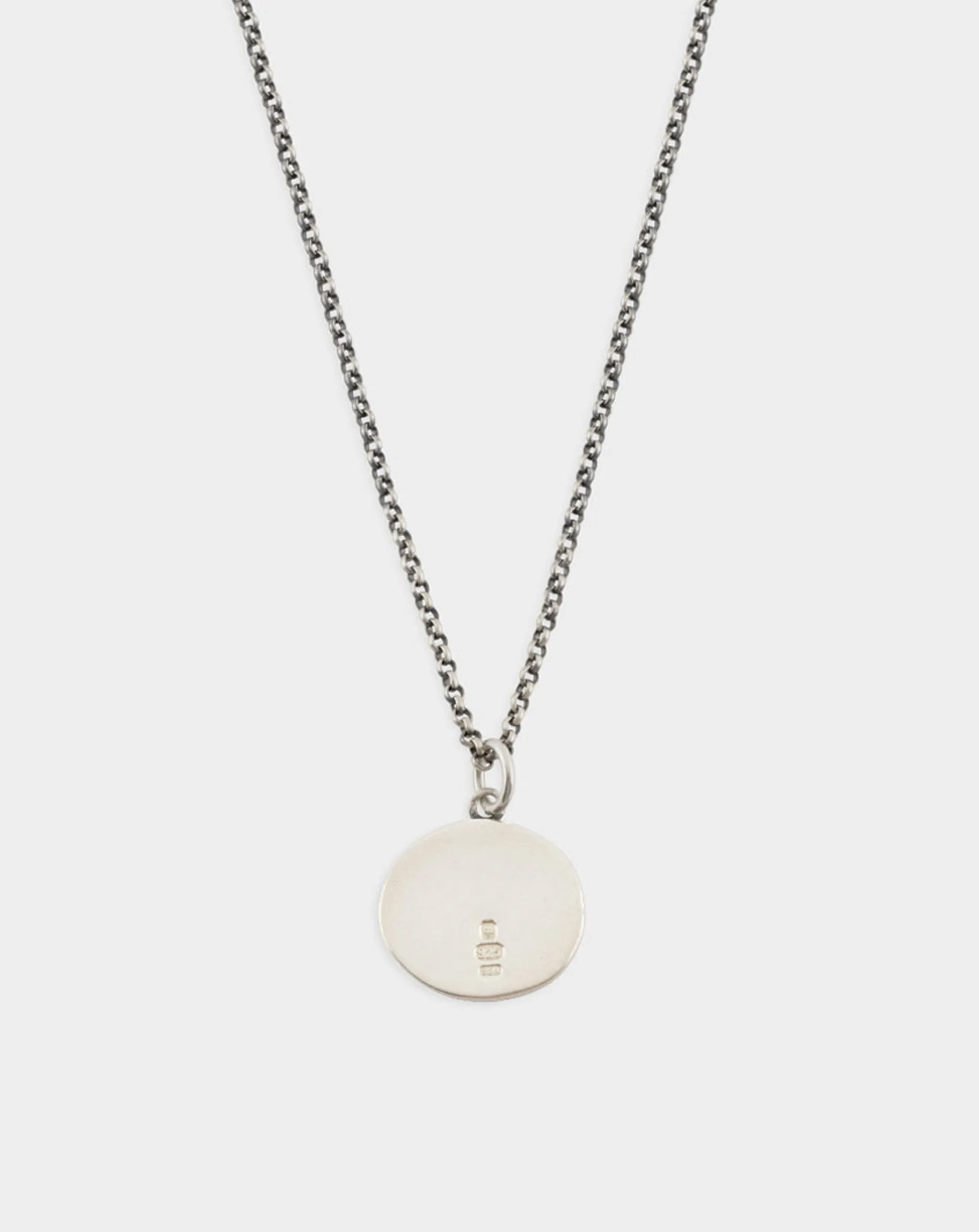 Silver Minimal Hallmark Necklace