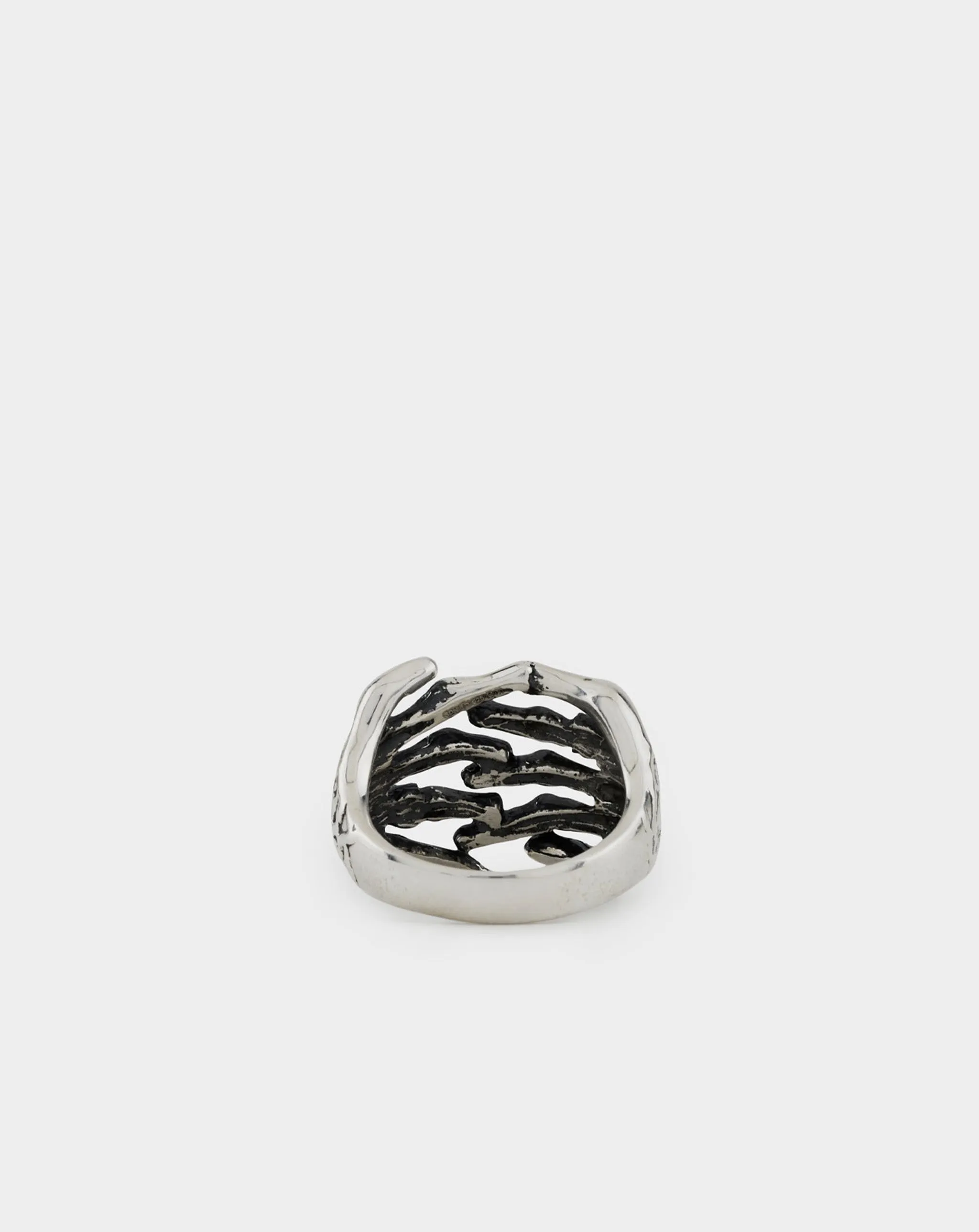 Silver Skeleton Hands Ring
