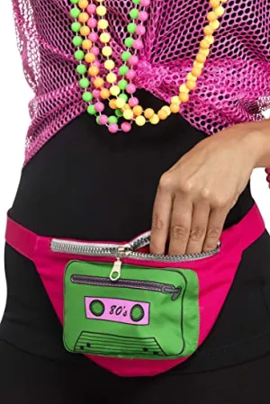 Smiffys 80s Bum-Bag Costume Accessory - One Size (44650)
