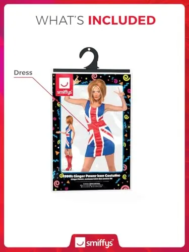Smiffys Ginger Power Costume - Size 8-10 (29540)