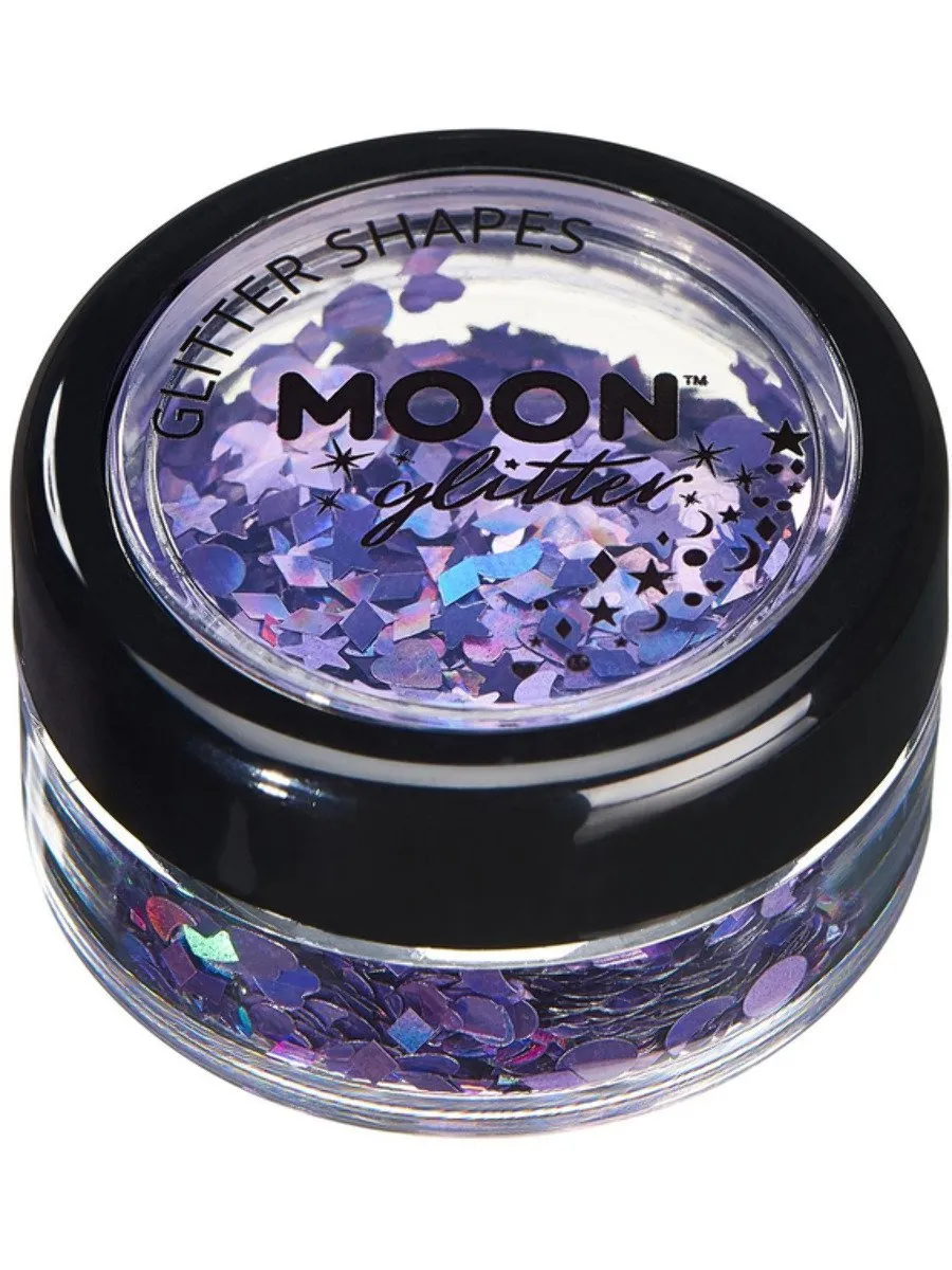 Smiffys - Holographic Glitter Shapes Cosmetic Glitter (3g) (G05066)