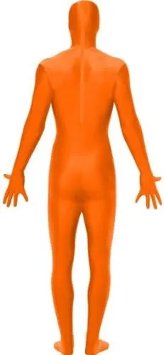 Smiffys Orange Second Skin Costume - Size L (42"-44") (21741M)