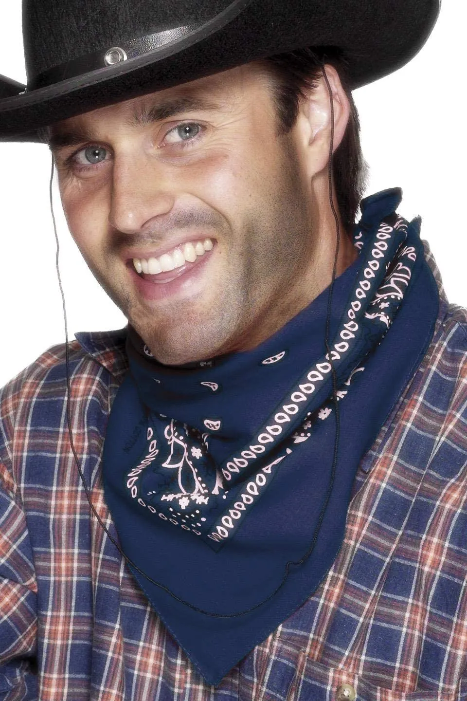 Smiffys Western Cowboy Bandana Neckerchief - Blue (29022)