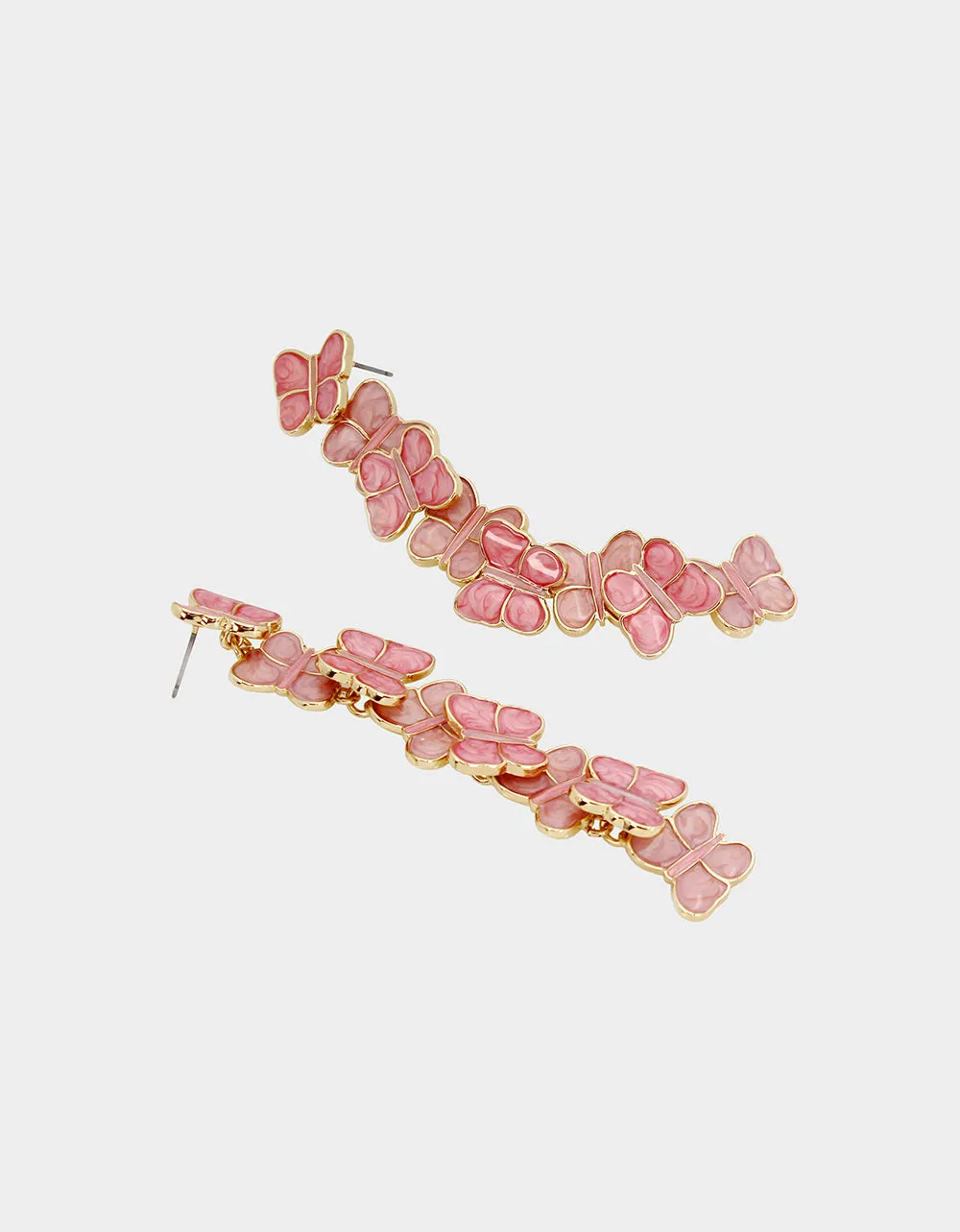 SWEETHEART SWOON BUTTERFLY LINEAR EARRINGS PINK Betsey Johnson