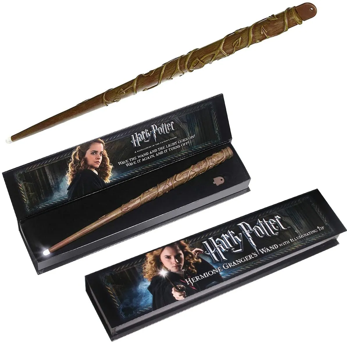 The Noble Collection Harry Potter Hermione Granger Illuminating Wand Replica (HP-HERMIONE-WAND)