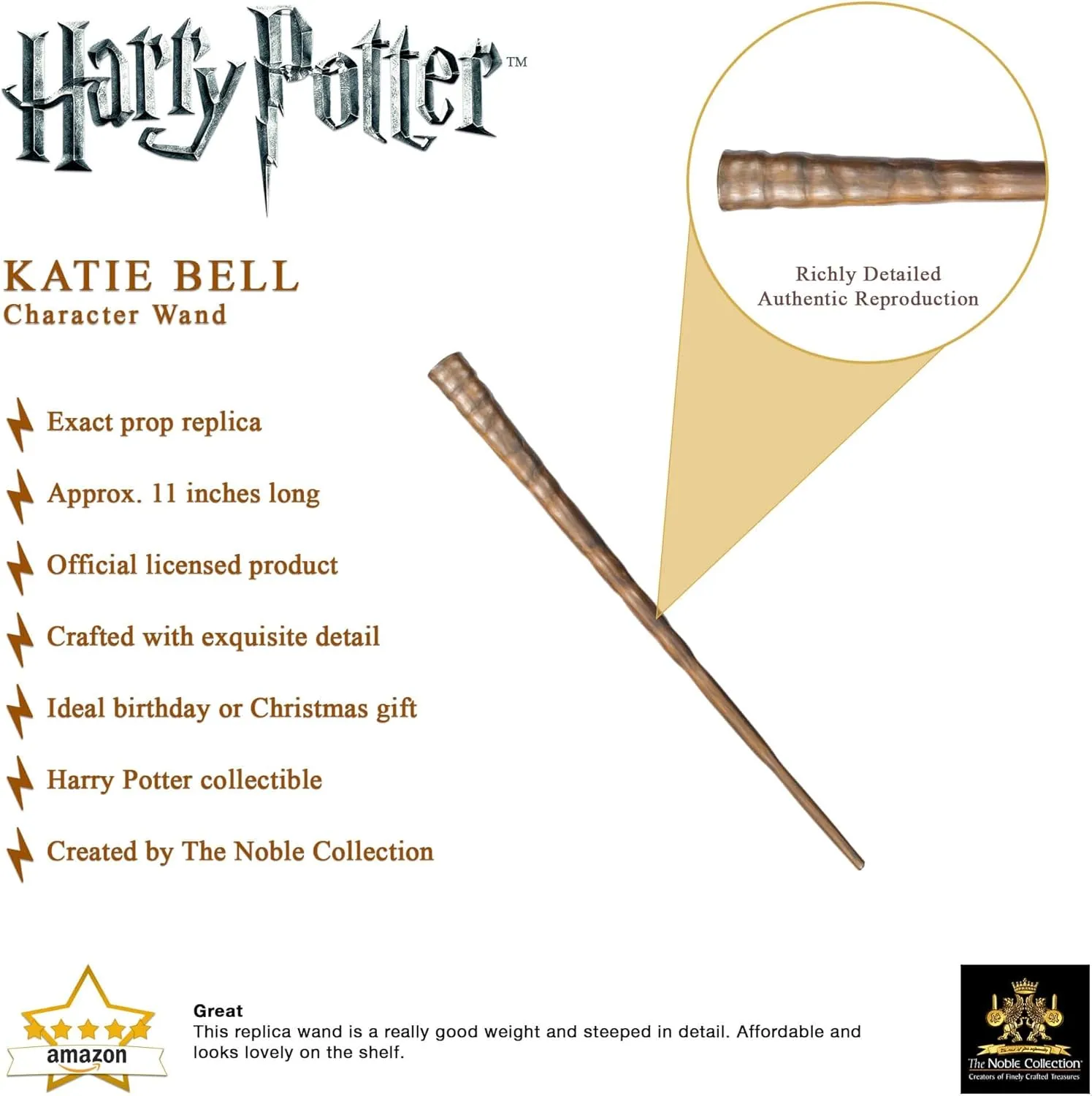 The Noble Collection Harry Potter - Katie Bell Character Wand (NN8274)