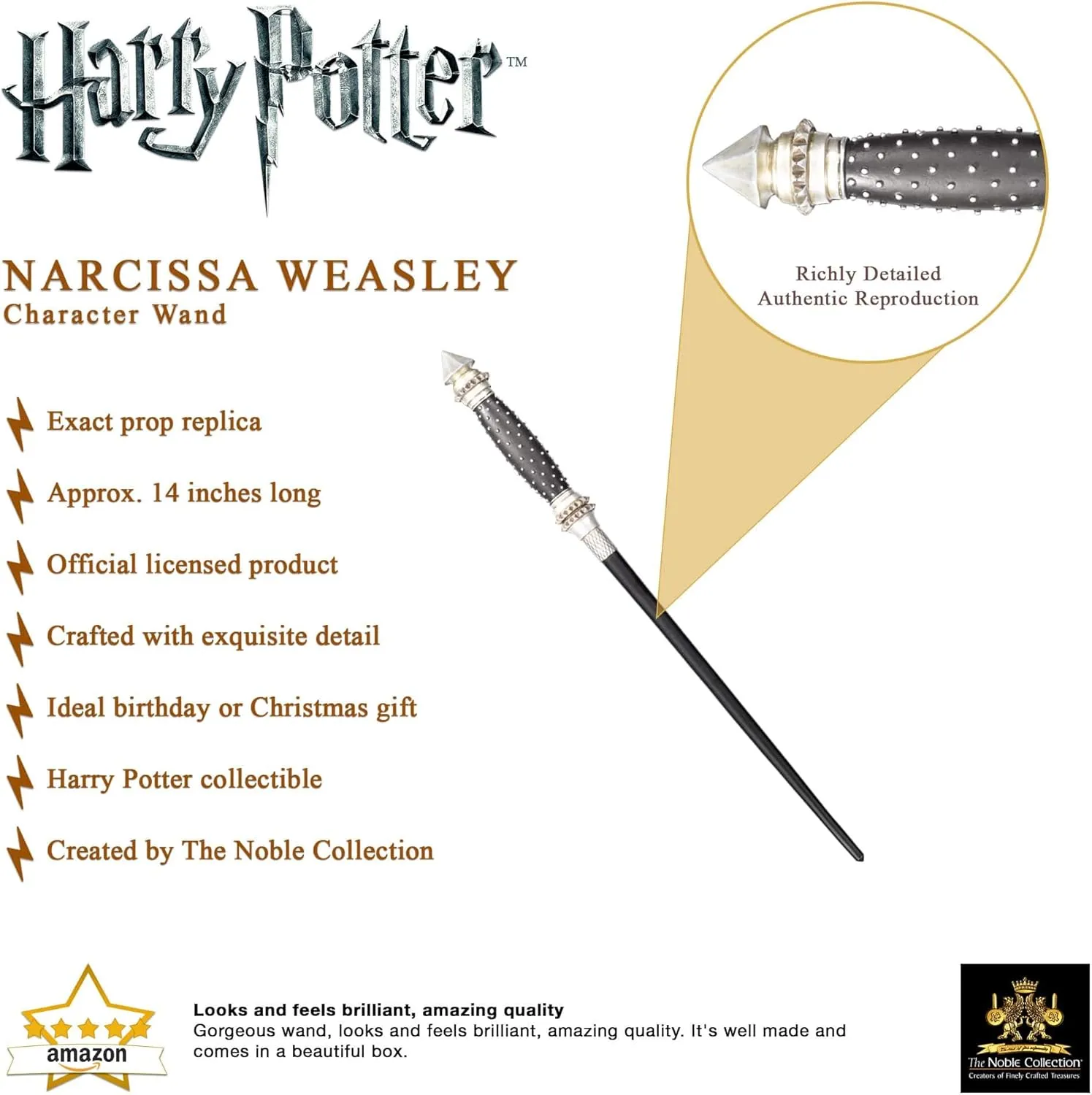 The Noble Collection - Harry Potter - Narcissa Malfoy Wand (31340)