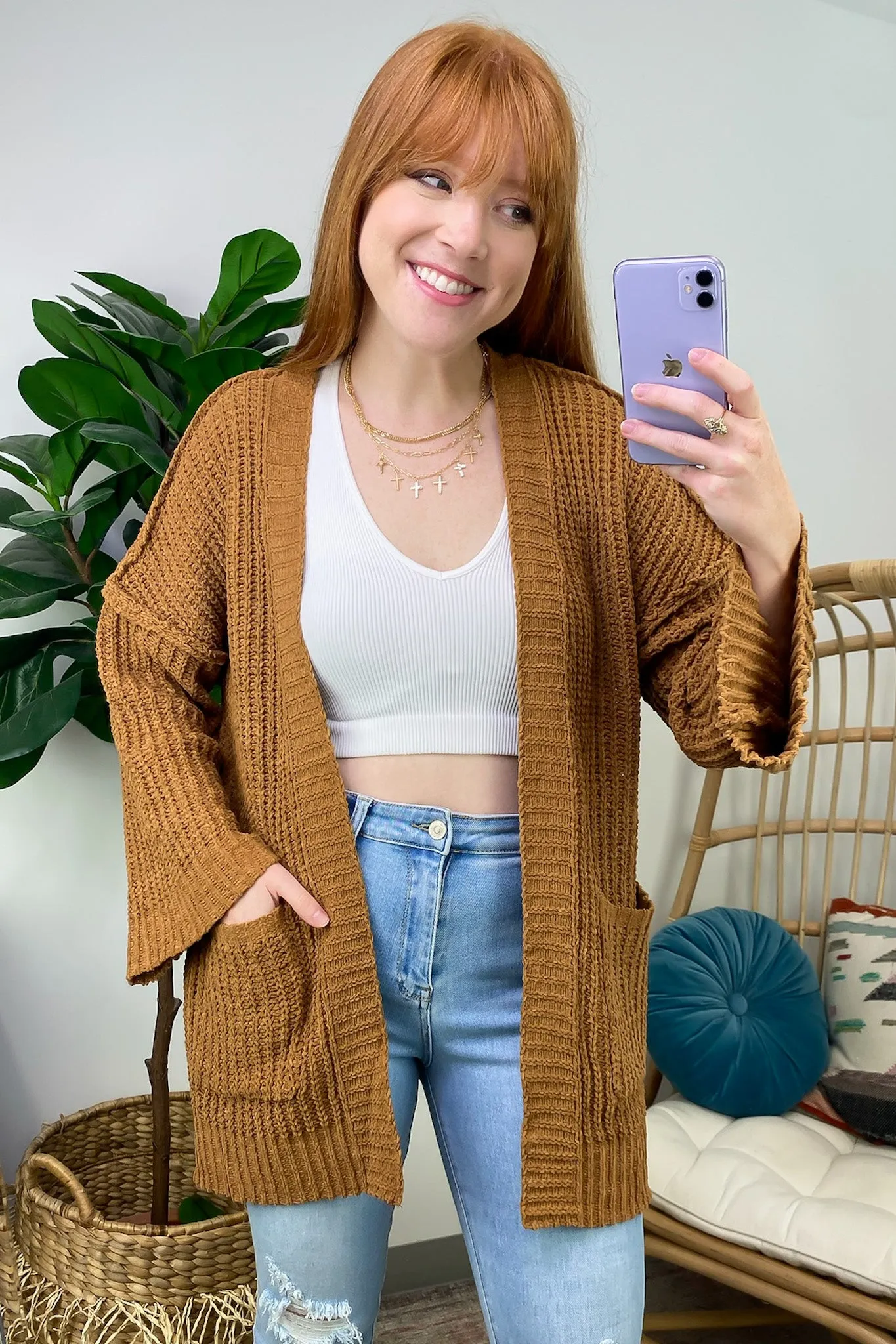 Toasty Chic Long Sleeve Pocket Cardigan - FINAL SALE