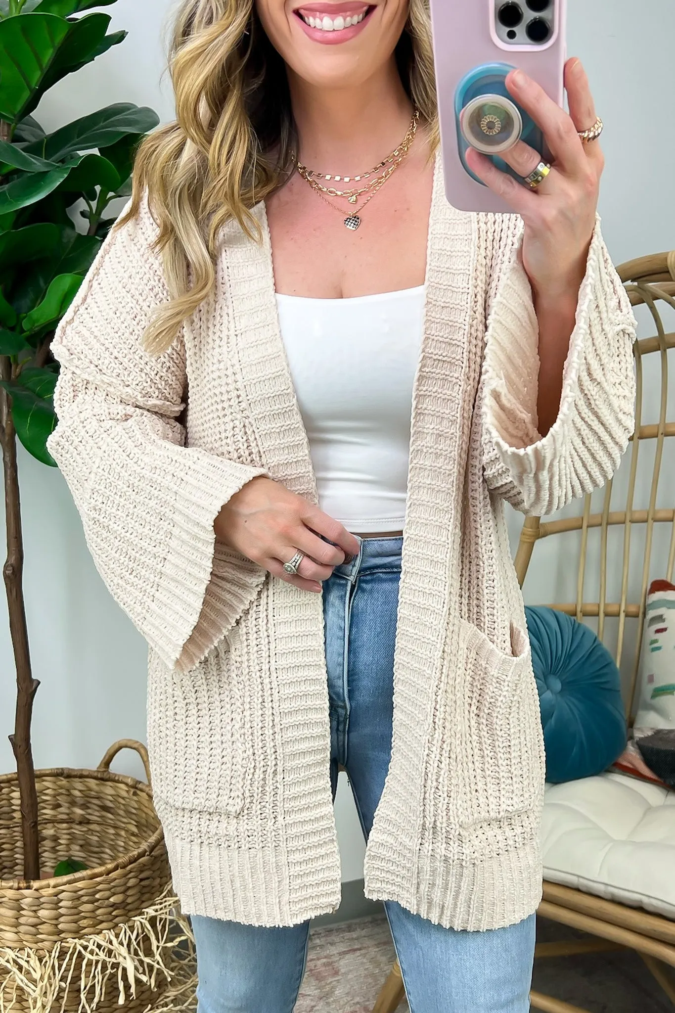 Toasty Chic Long Sleeve Pocket Cardigan - FINAL SALE