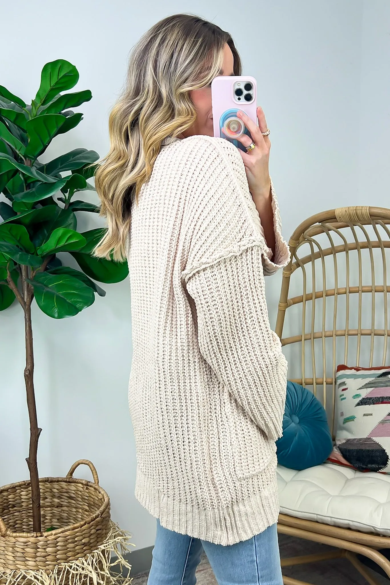 Toasty Chic Long Sleeve Pocket Cardigan - FINAL SALE