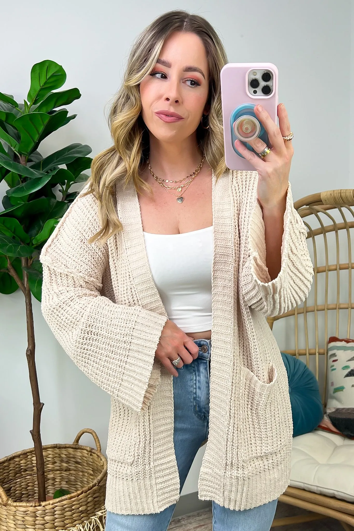 Toasty Chic Long Sleeve Pocket Cardigan - FINAL SALE