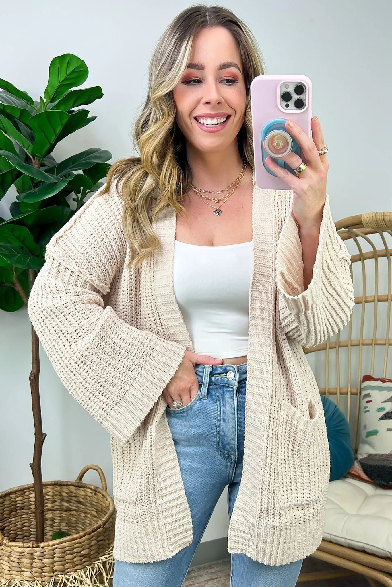 Toasty Chic Long Sleeve Pocket Cardigan - FINAL SALE