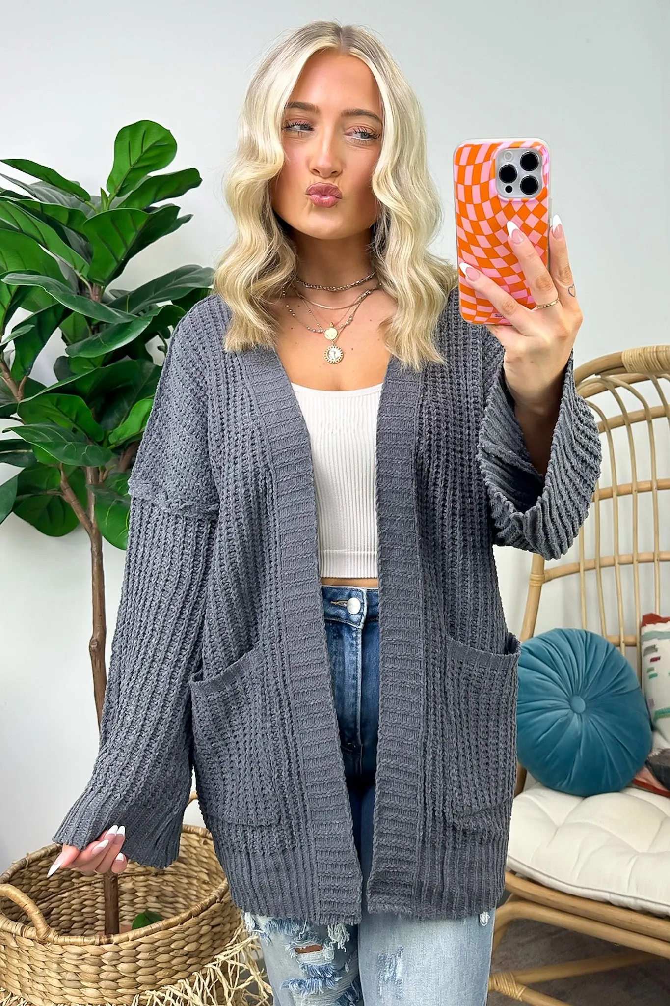 Toasty Chic Long Sleeve Pocket Cardigan - FINAL SALE