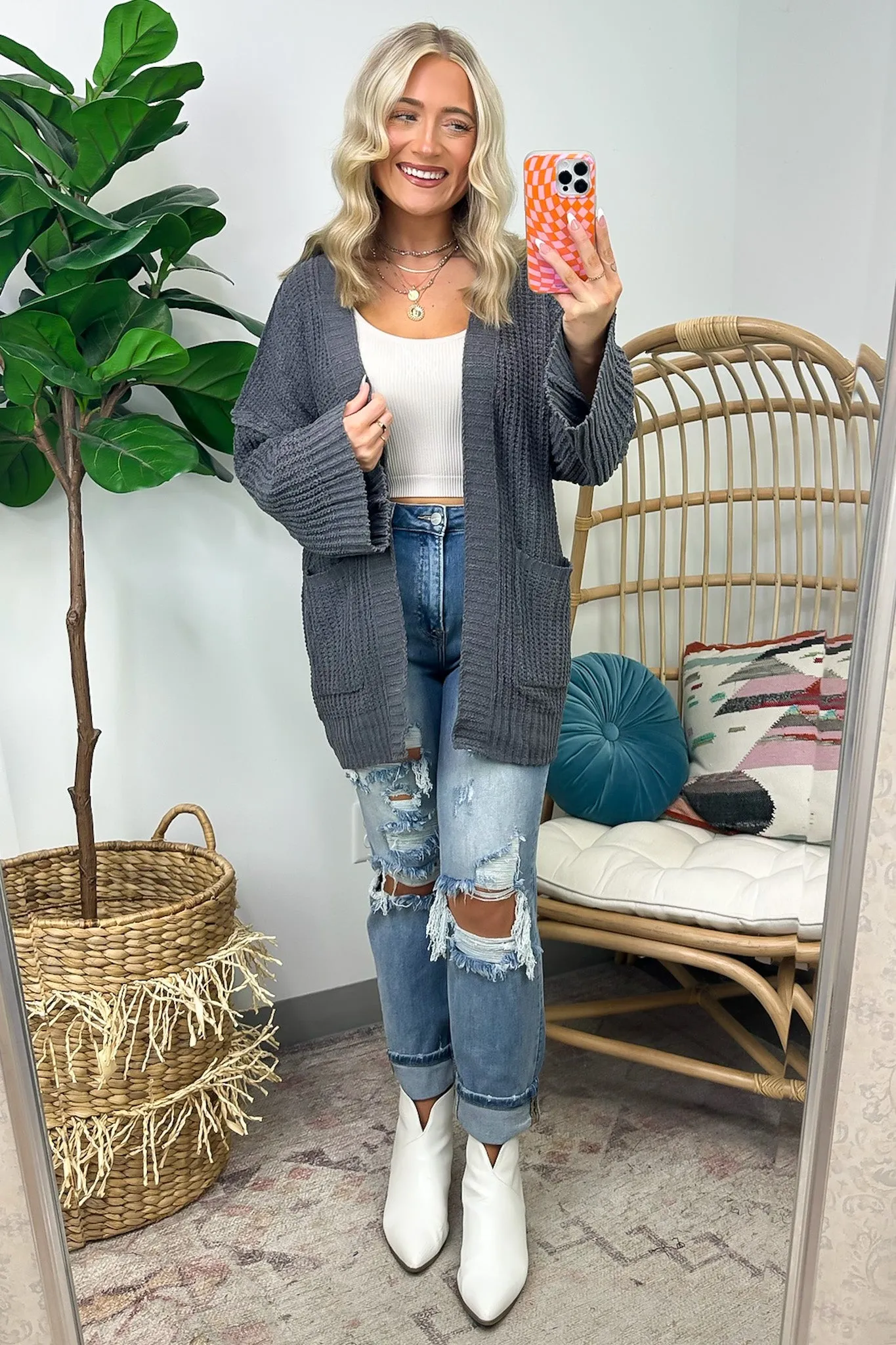 Toasty Chic Long Sleeve Pocket Cardigan - FINAL SALE