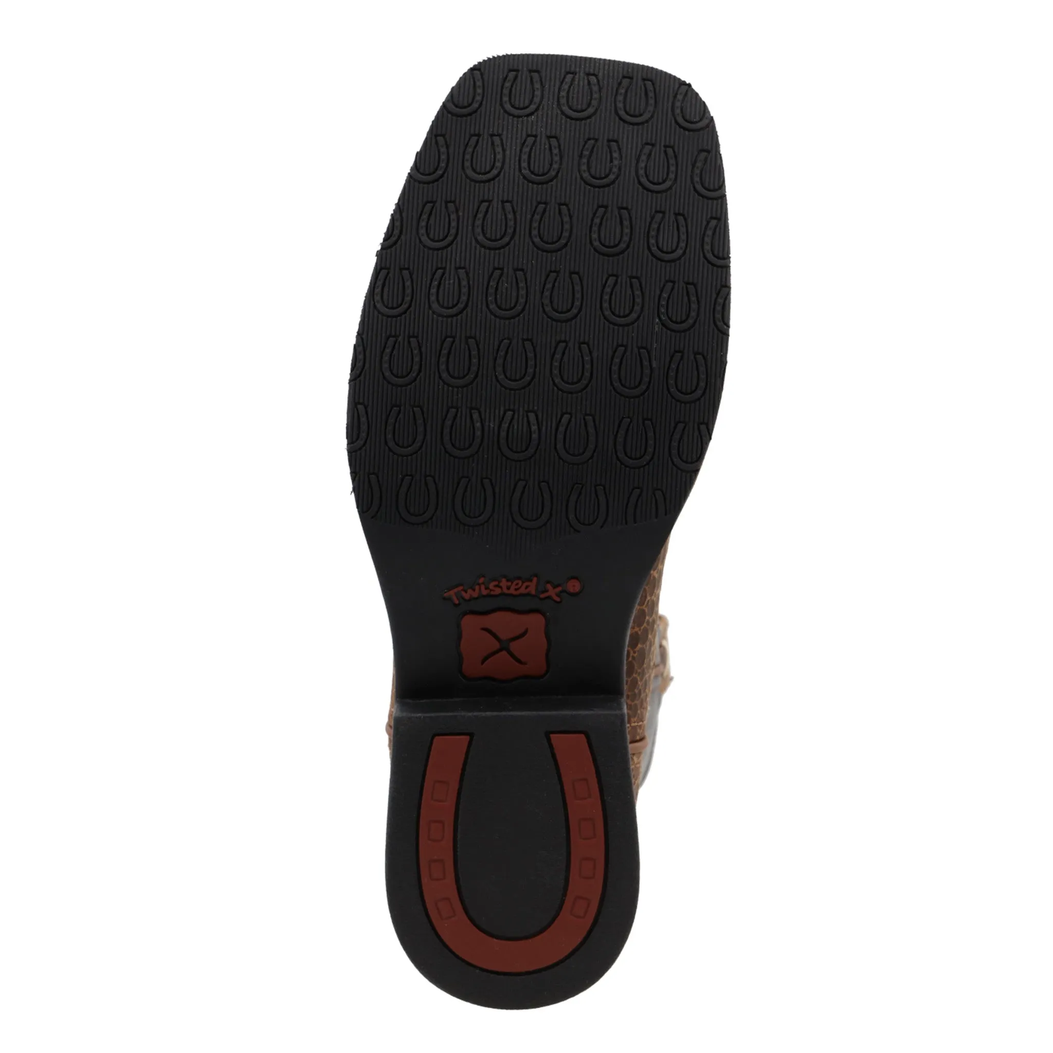 Twisted X Kids Chocolate and Dusty Blue Square Toe Boots