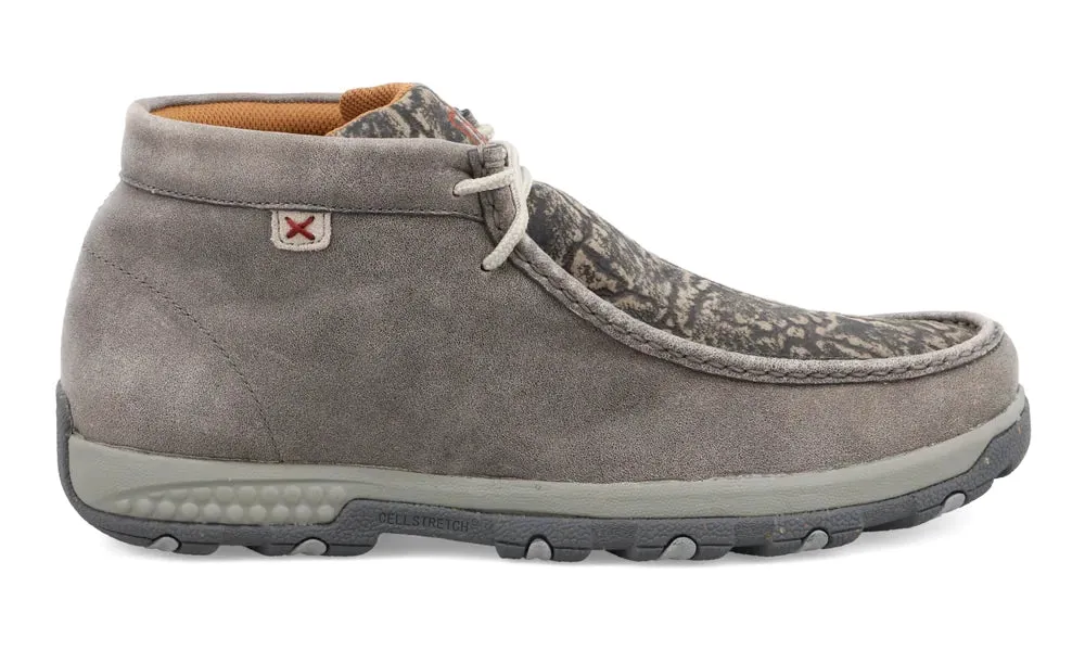 Twisted X Men's Grey Elephant Cell Stretch Chukka Driving Moc
