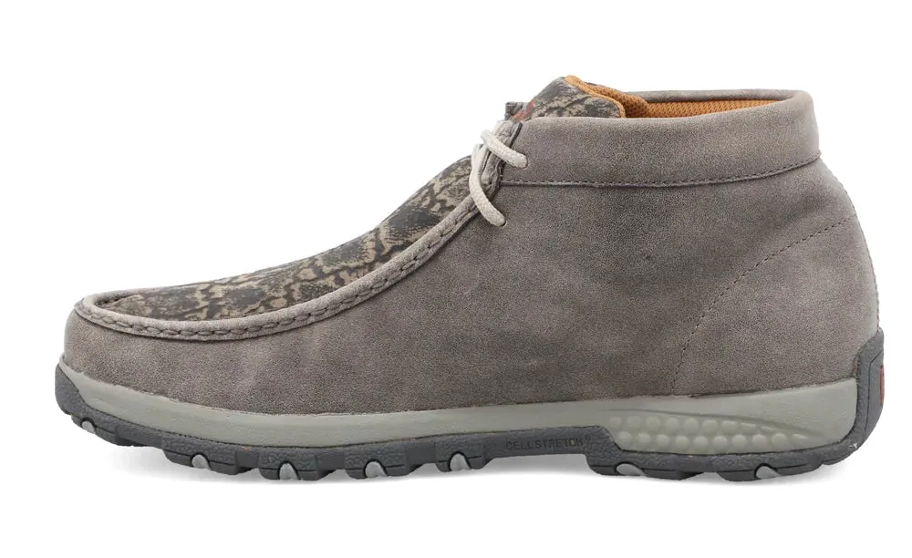 Twisted X Men's Grey Elephant Cell Stretch Chukka Driving Moc