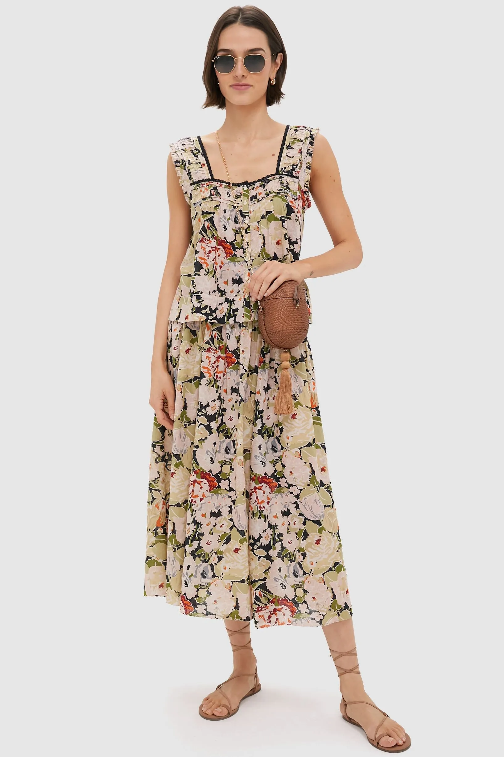 Vintage Rose The Victorian Pleat Tank