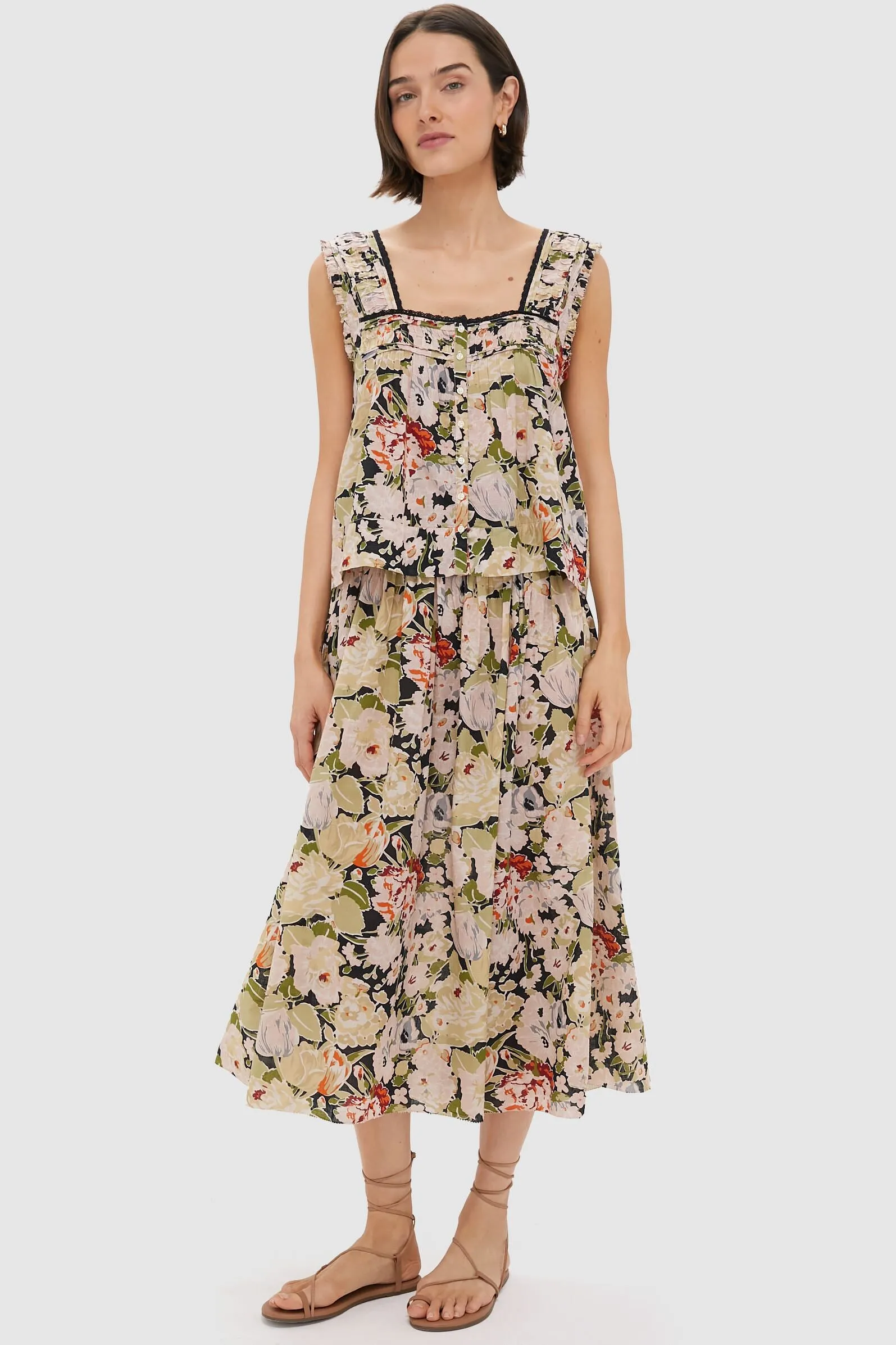 Vintage Rose The Victorian Pleat Tank