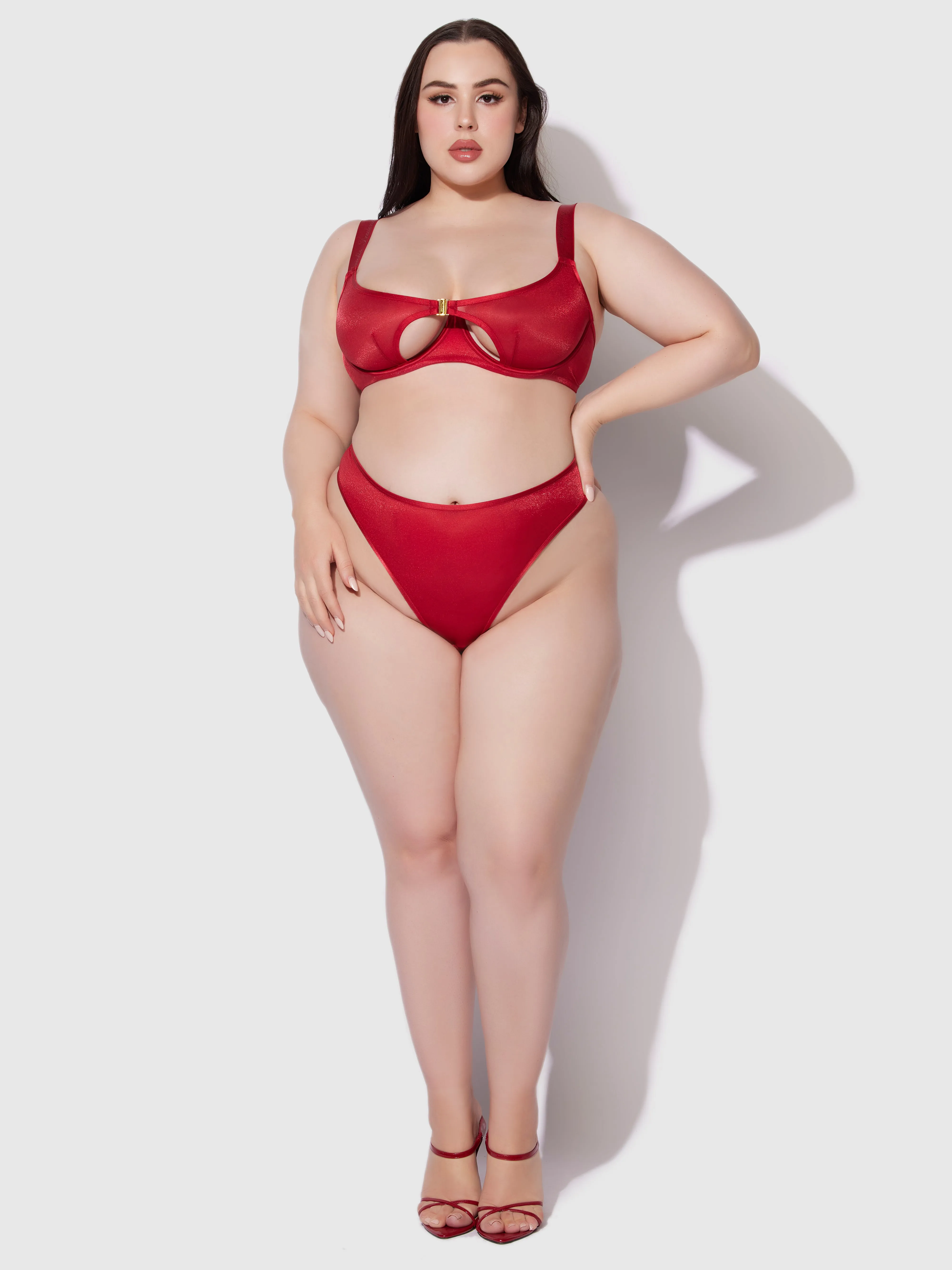 Vivienne Crotchless Mesh Thong