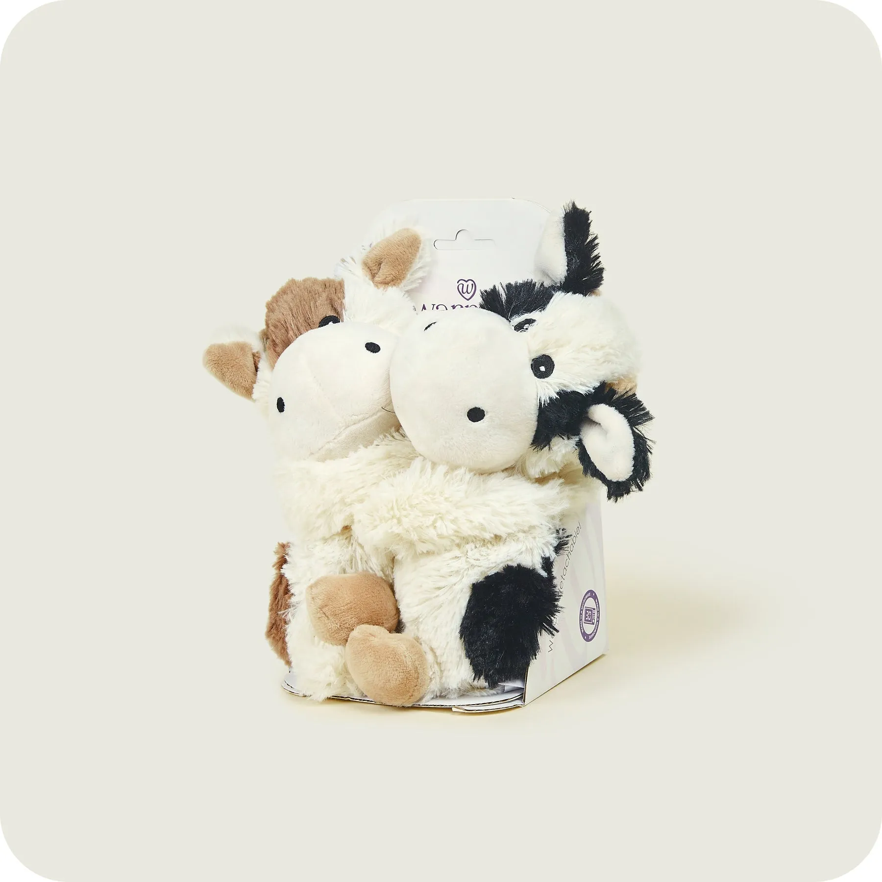 Warmies 9'' Warm Hugs Cows - Fully Heatable Soft Toy Scented with French Lavender