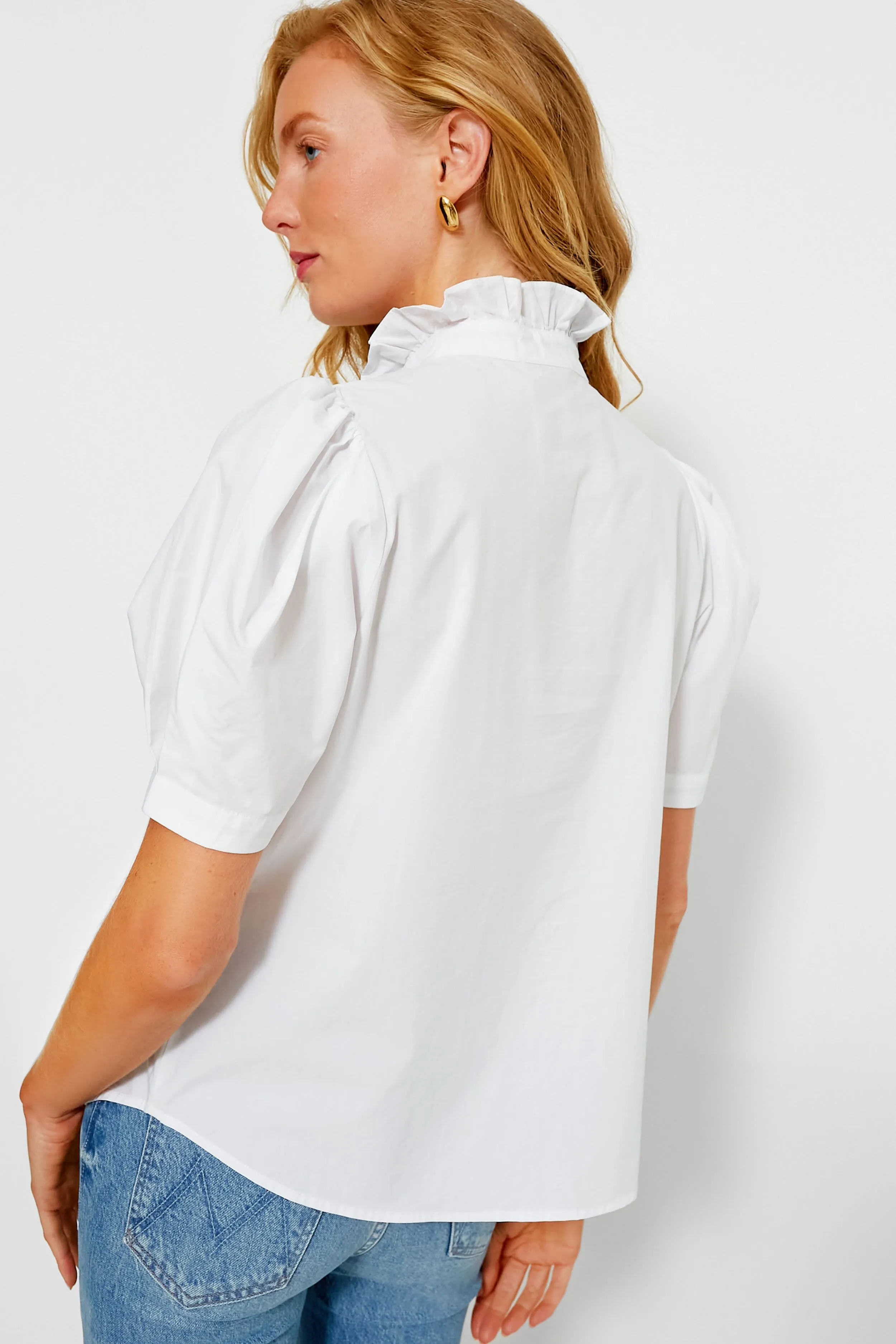 White Cotton Alicia Blouse