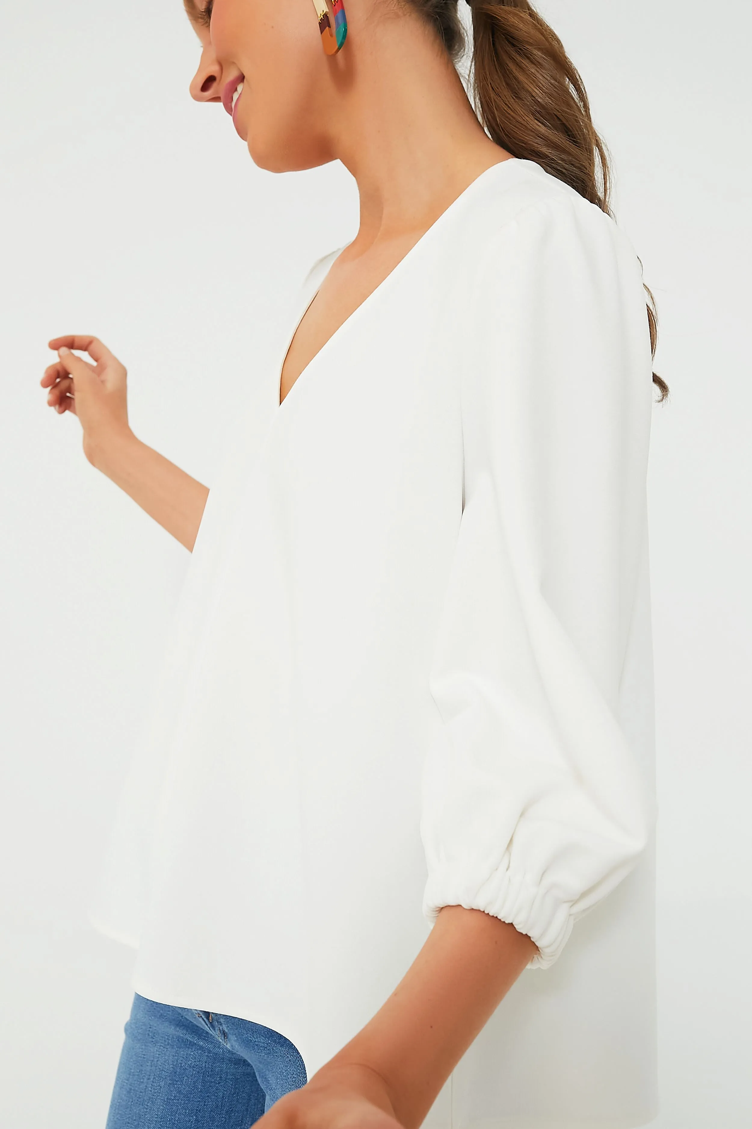 White Hollis Top